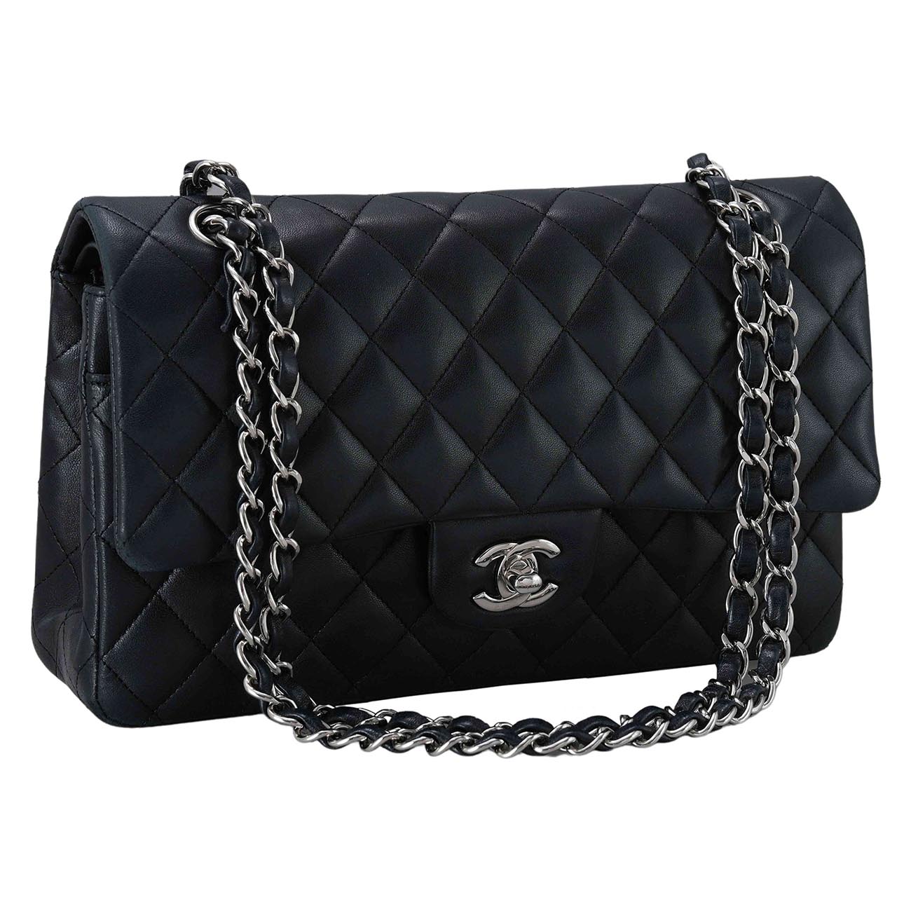 CHANEL(USED)샤넬 램스킨 클래식 미듐 플랩백