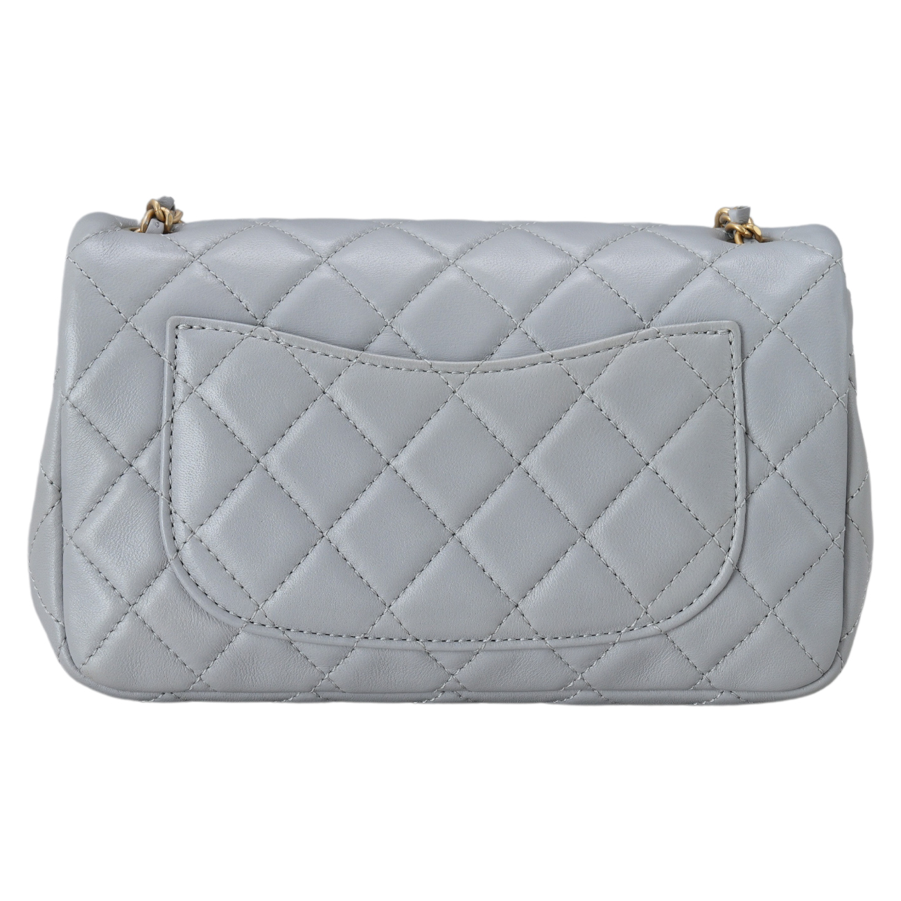 CHANEL(USED)샤넬 램스킨 뉴미니 골든볼 플랩백