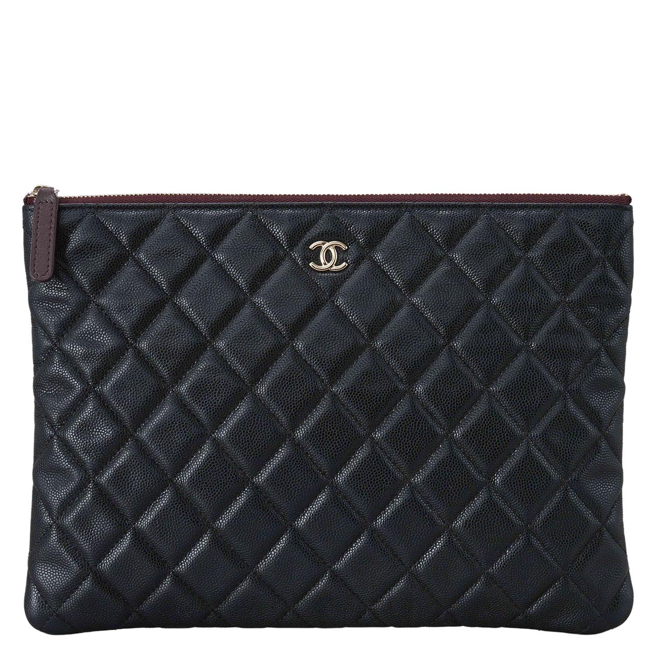 CHANEL(USED)샤넬 캐비어 클래식 뉴미듐 클러치