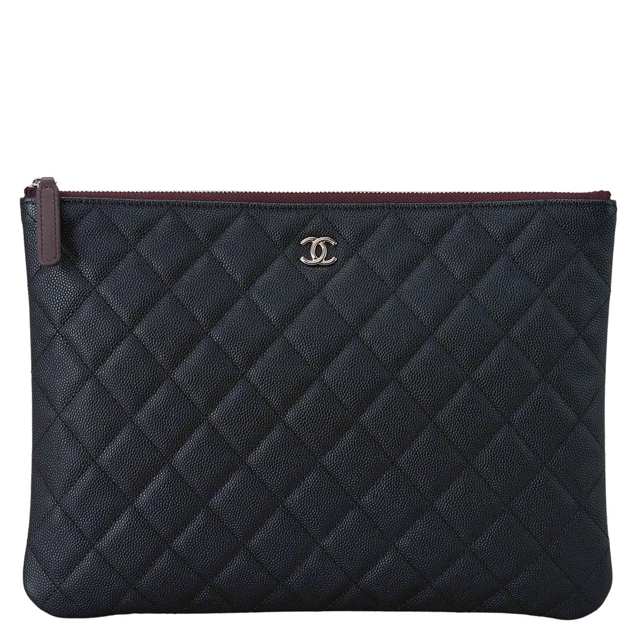 CHANEL(USED)샤넬 캐비어 클래식 뉴미듐 클러치