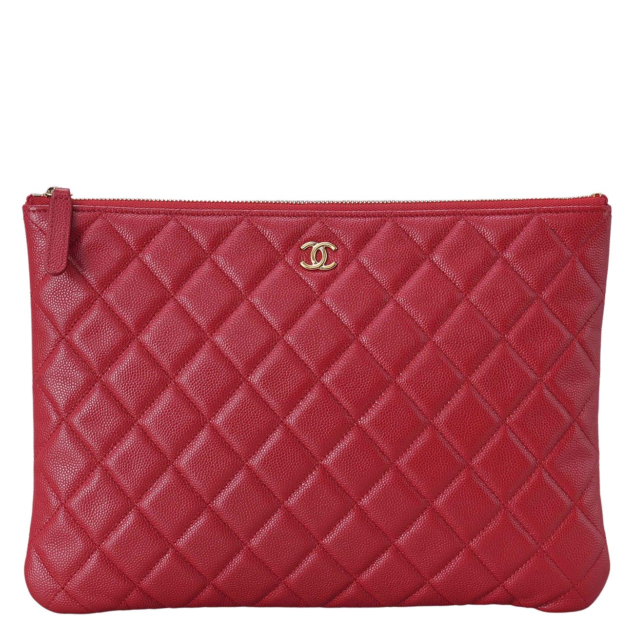 CHANEL(USED)샤넬 캐비어 클래식 뉴미듐 클러치