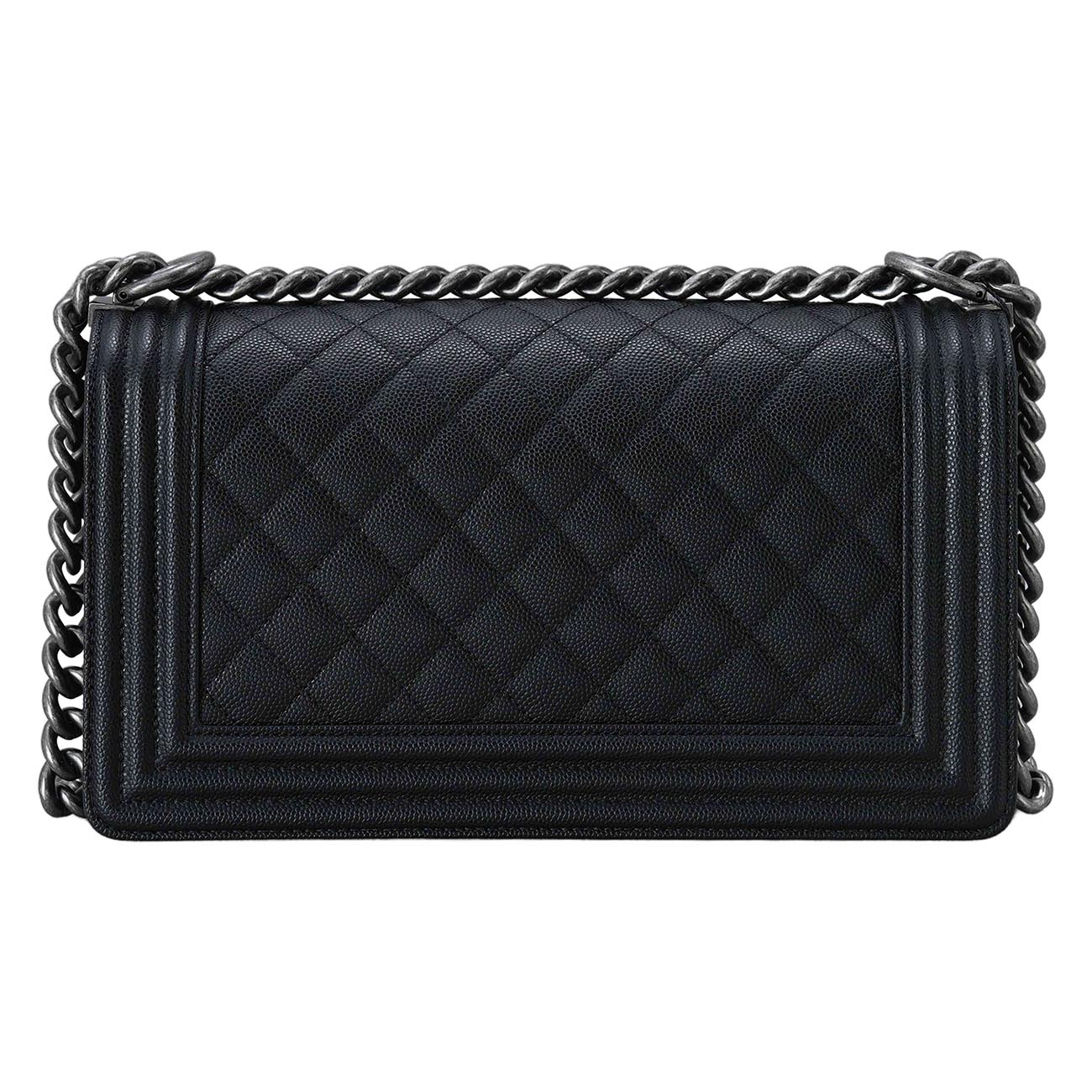 CHANEL(USED)샤넬 A67086 캐비어 보이샤넬 미듐 플랩백