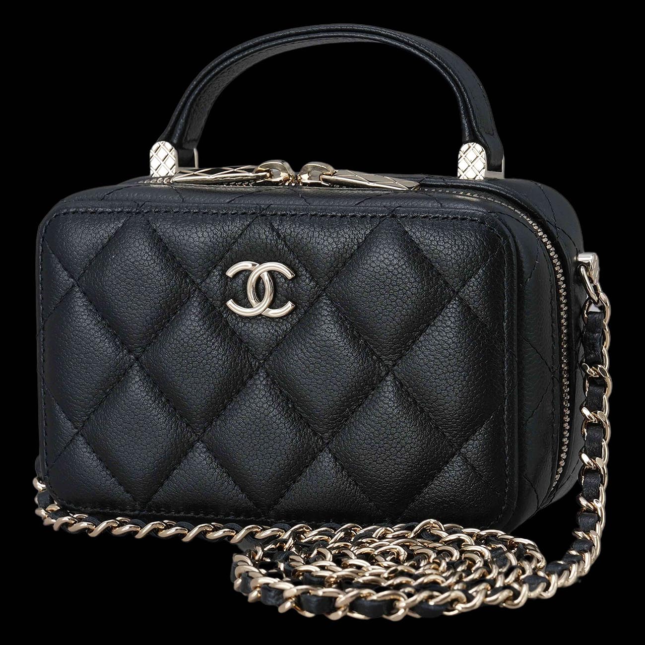 CHANEL(USED)샤넬 AP2634 베니티 코스메틱 직사각 체인백
