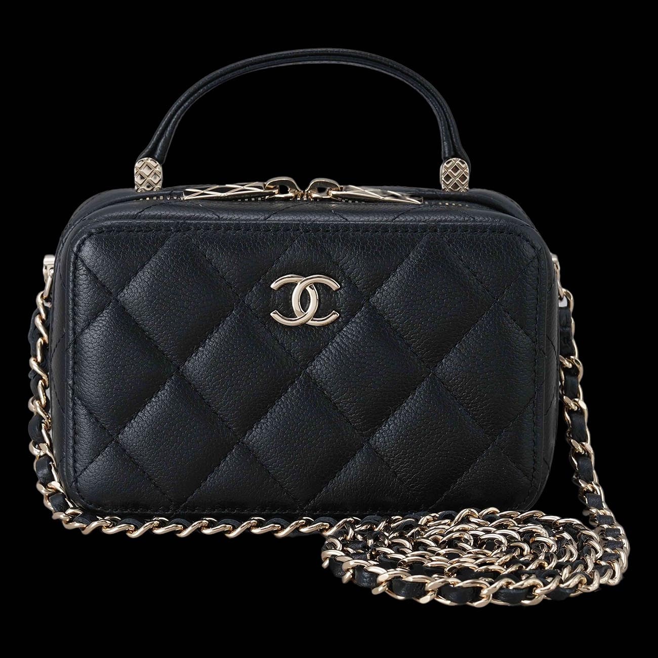 CHANEL(USED)샤넬 AP2634 베니티 코스메틱 직사각 체인백