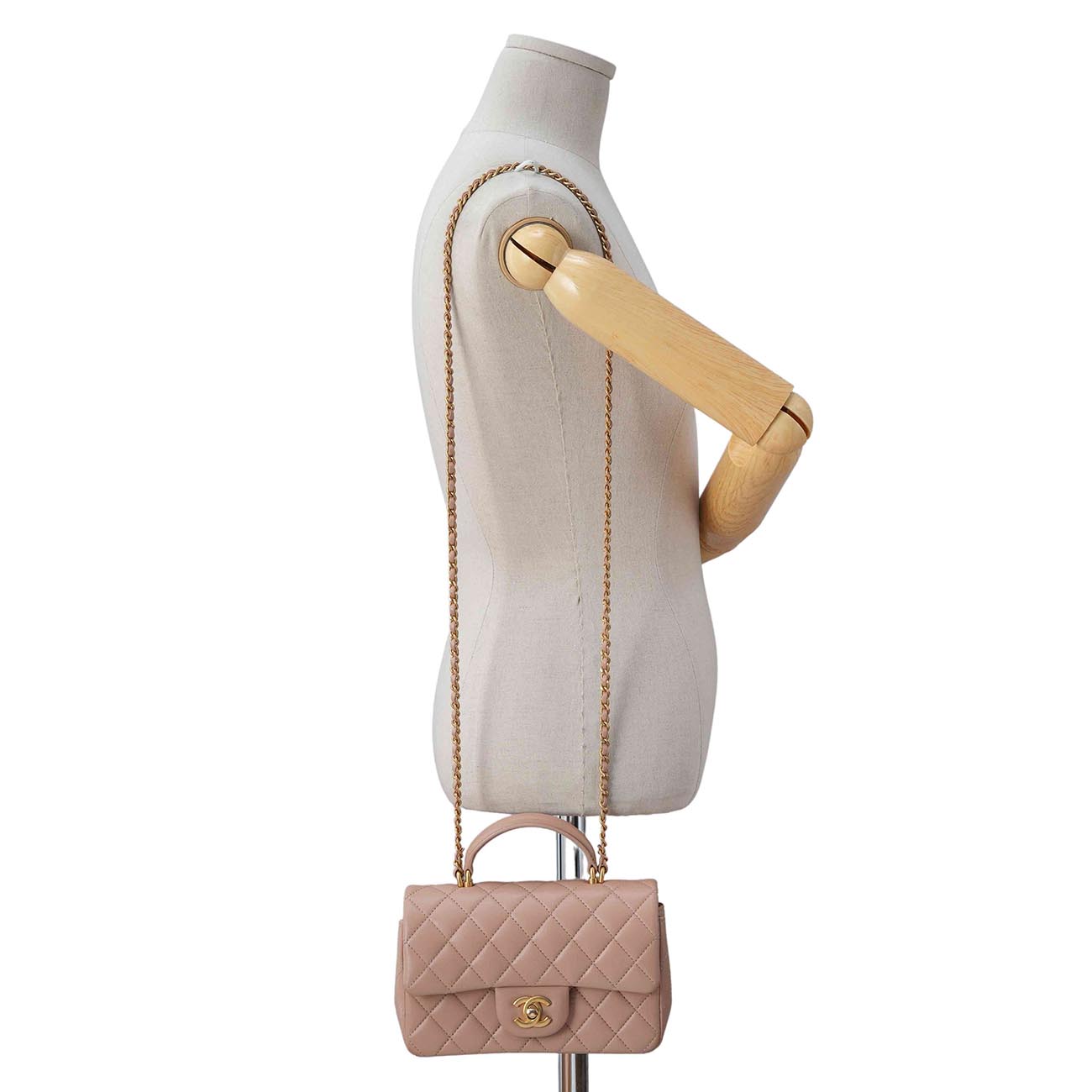CHANEL(USED)샤넬 클래식 뉴미니 탑핸들