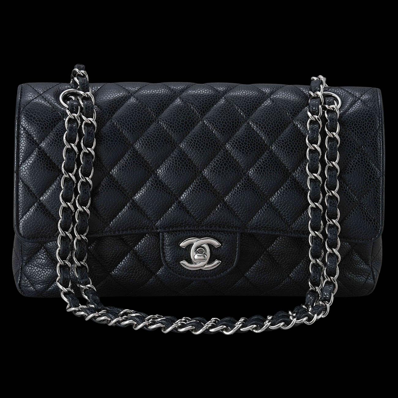 CHANEL(USED)샤넬 캐비어 클래식 미듐 플랩백