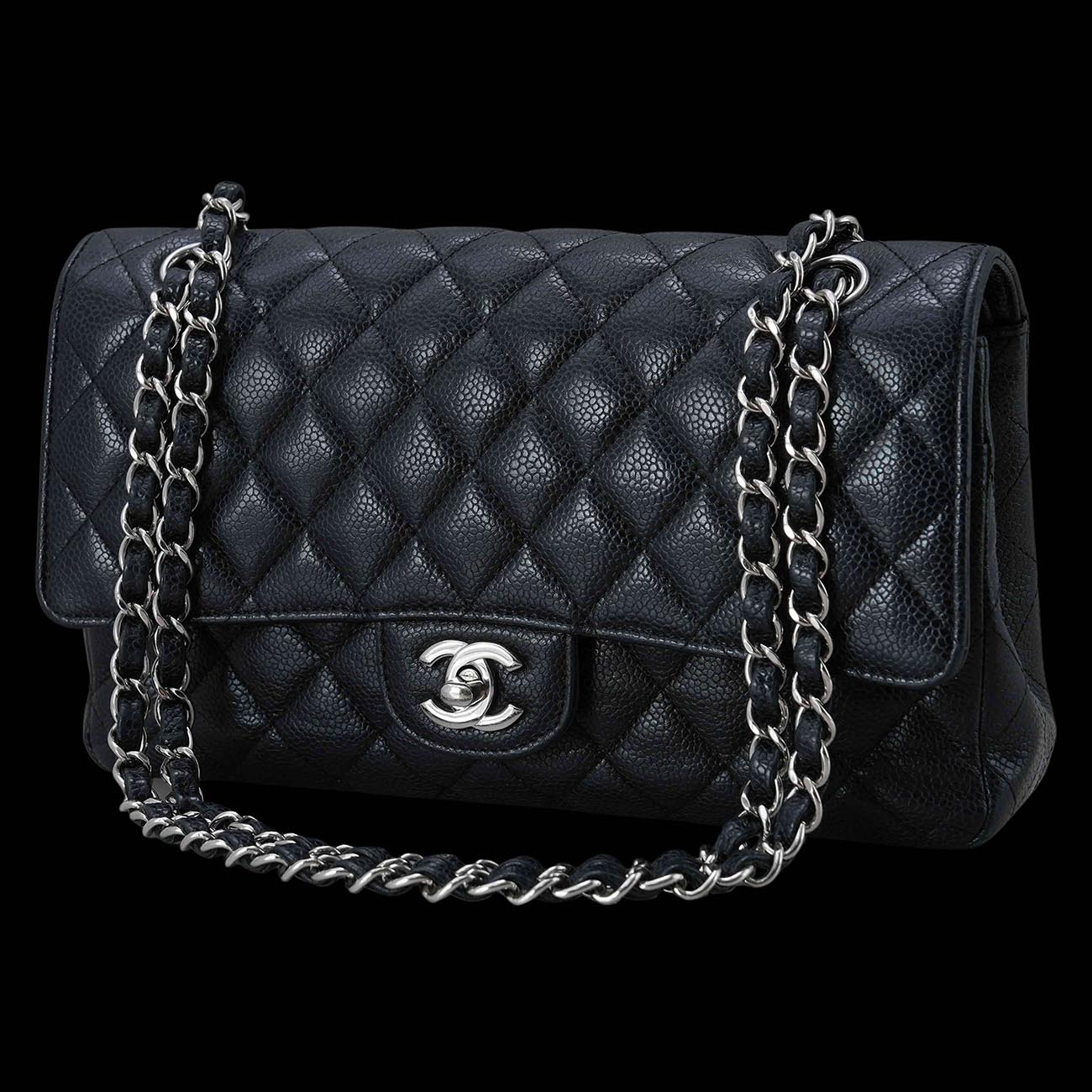 CHANEL(USED)샤넬 캐비어 클래식 미듐 플랩백