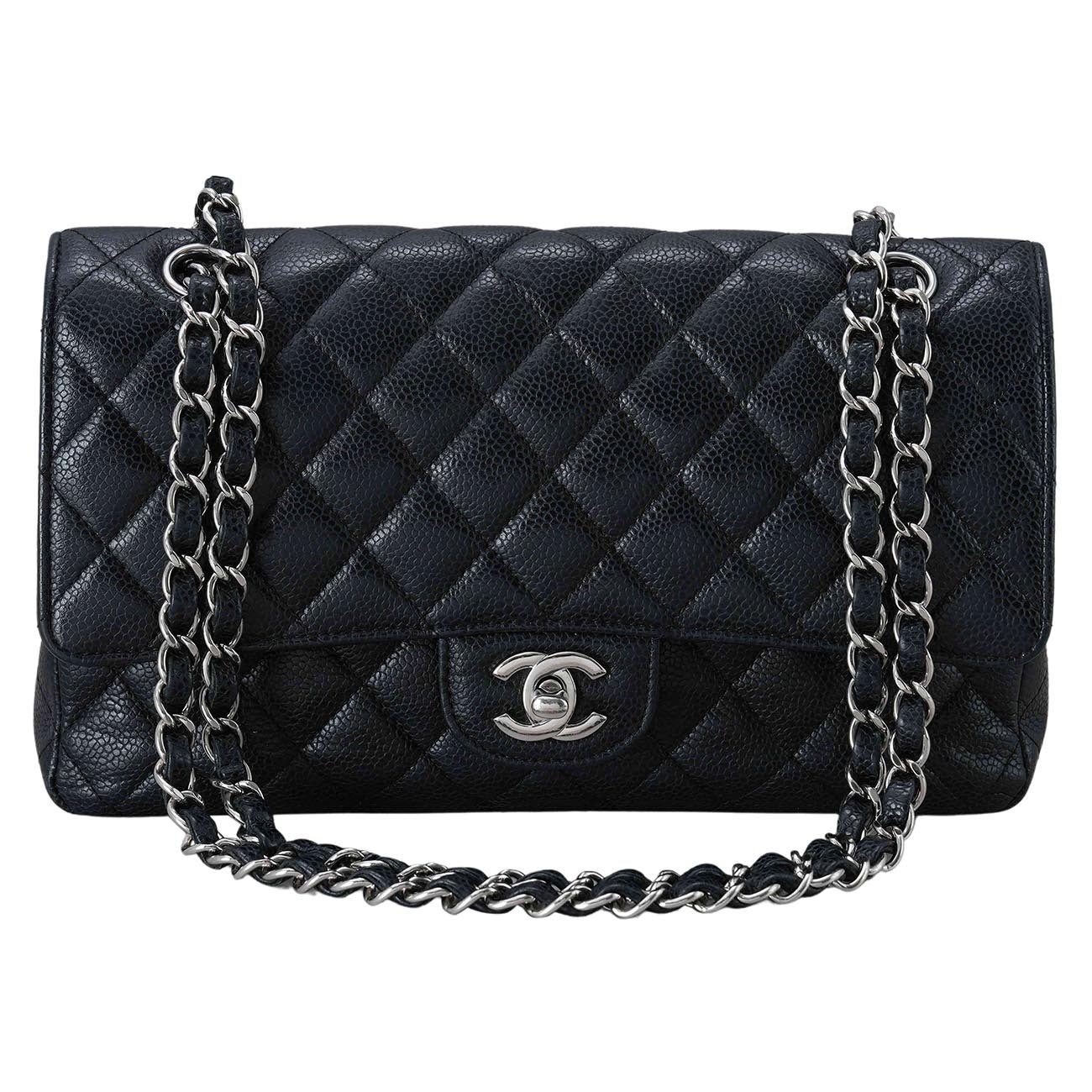 CHANEL(USED)샤넬 캐비어 클래식 미듐 플랩백