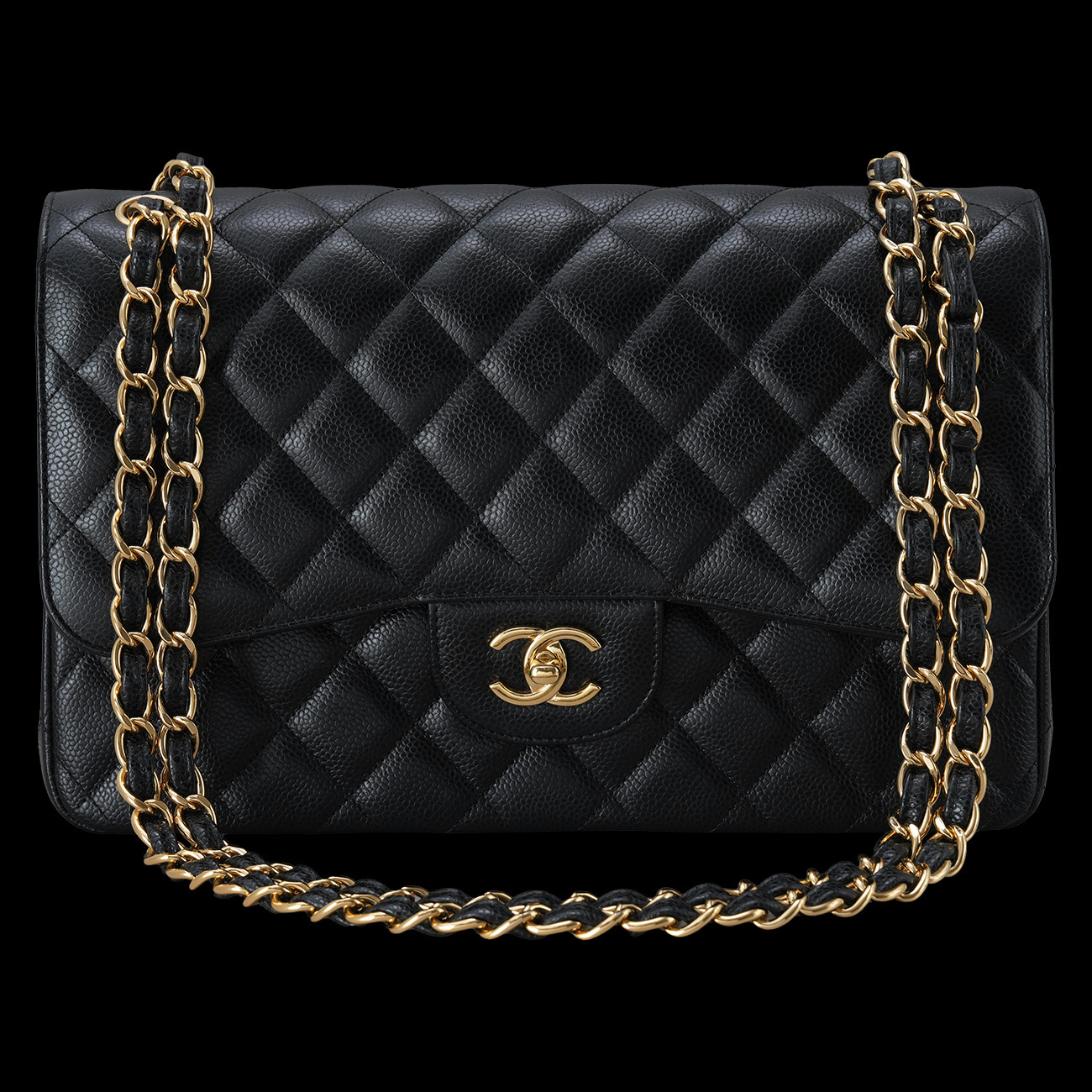 CHANEL(USED)샤넬 캐비어 클래식 라지 플랩백