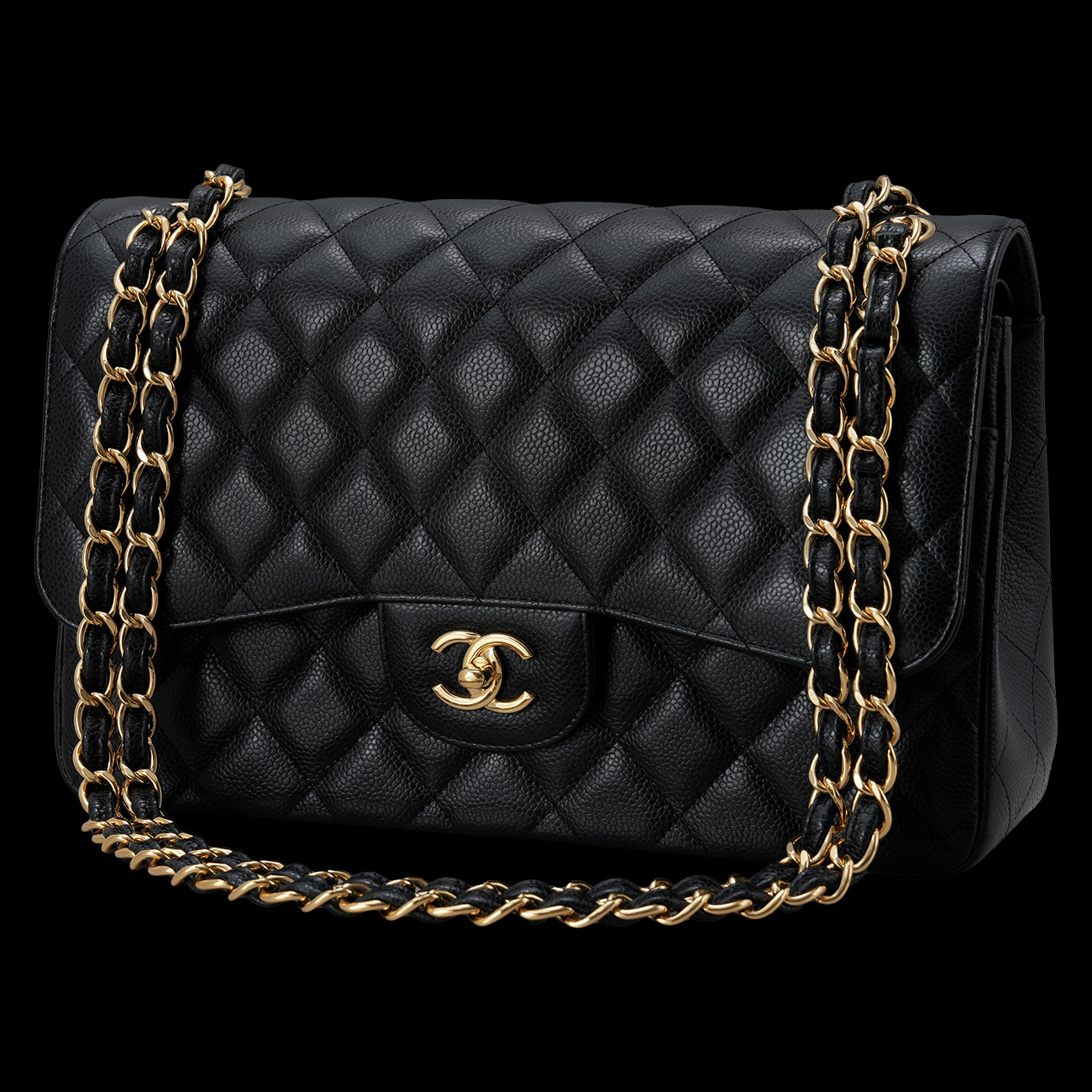 CHANEL(USED)샤넬 캐비어 클래식 라지 플랩백