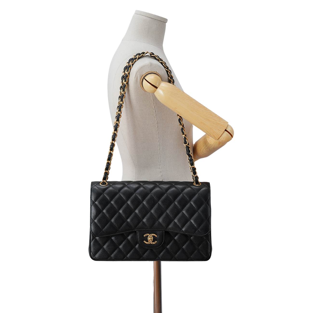 CHANEL(USED)샤넬 캐비어 클래식 라지 플랩백
