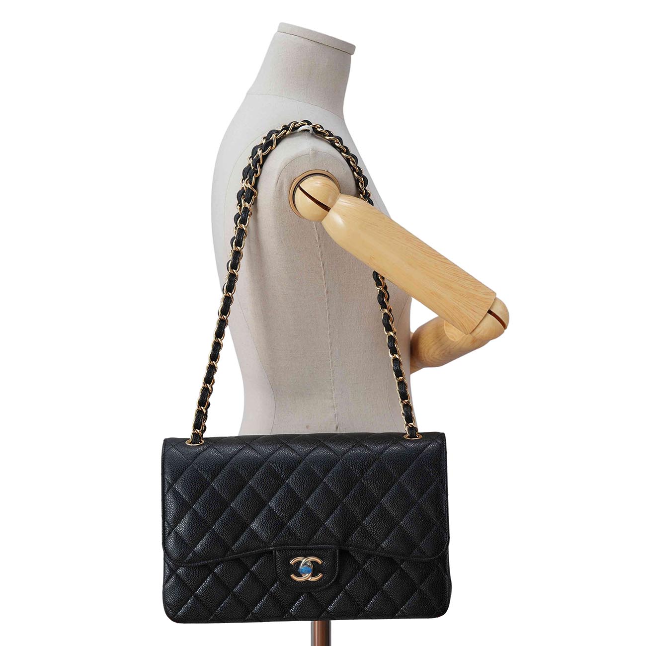 CHANEL(USED)샤넬 캐비어 클래식 라지 플랩백