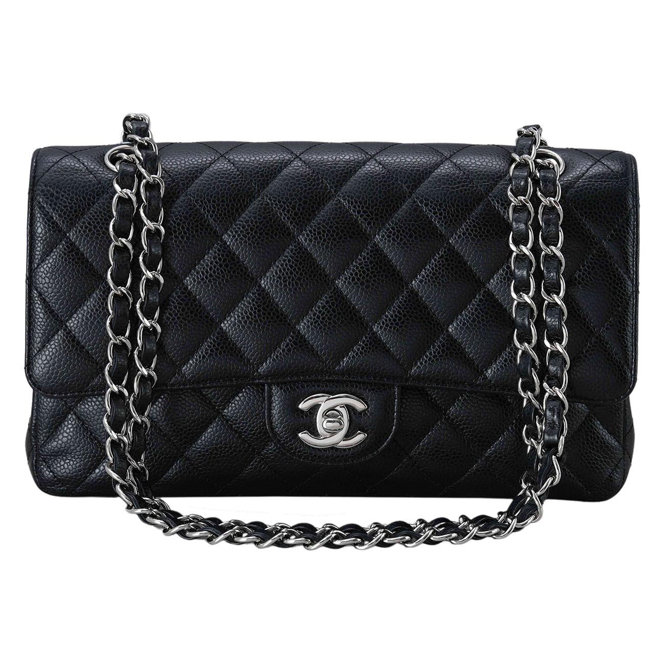 CHANEL(USED)샤넬 캐비어 클래식 미듐 플랩백