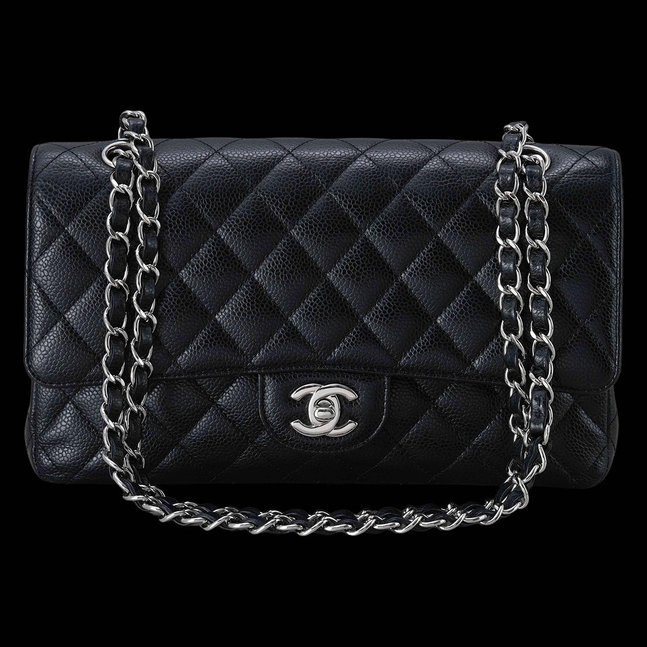 CHANEL(USED)샤넬 캐비어 클래식 미듐 플랩백