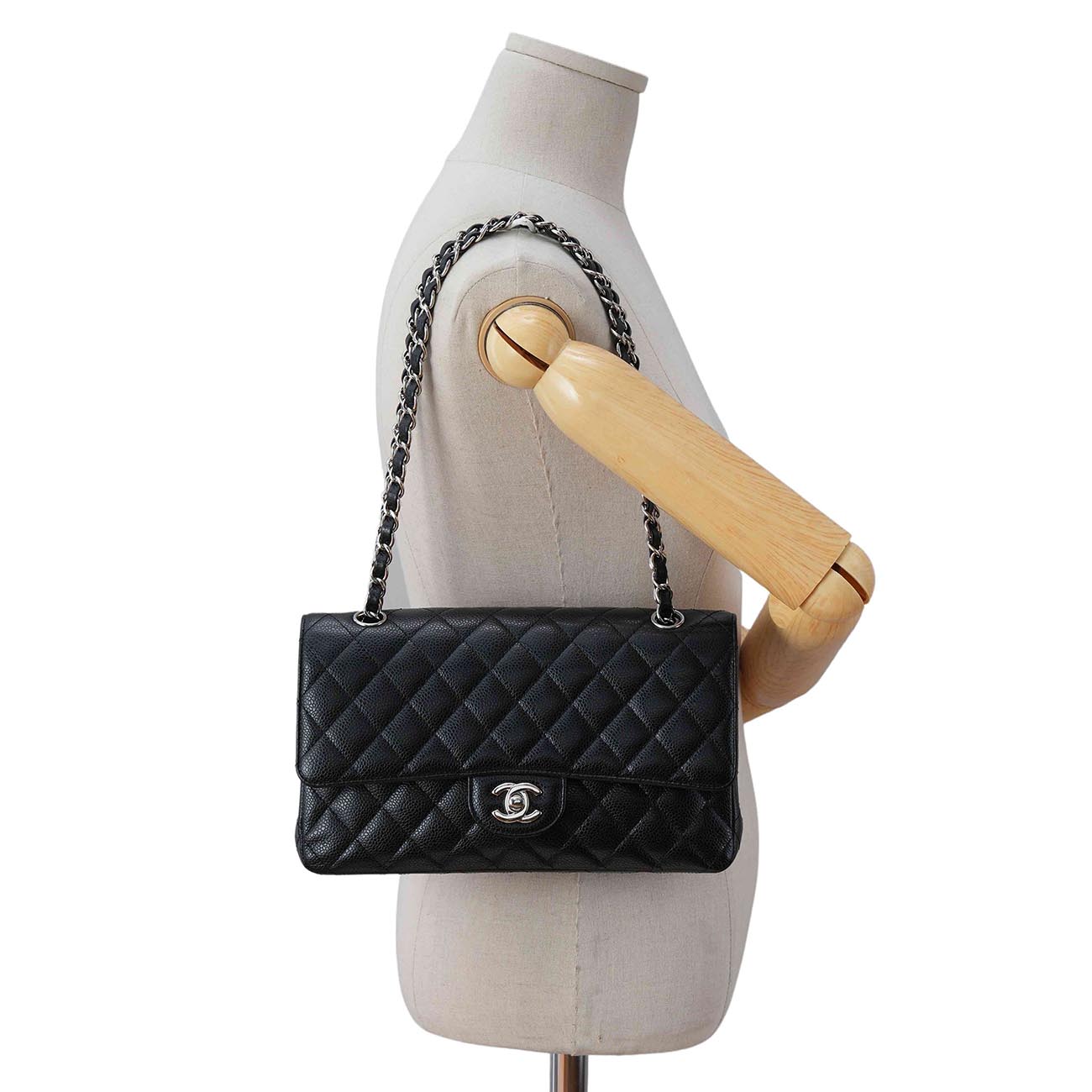 CHANEL(USED)샤넬 캐비어 클래식 미듐 플랩백