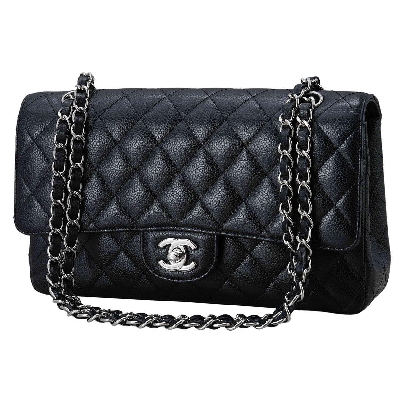 CHANEL(USED)샤넬 캐비어 클래식 미듐 플랩백
