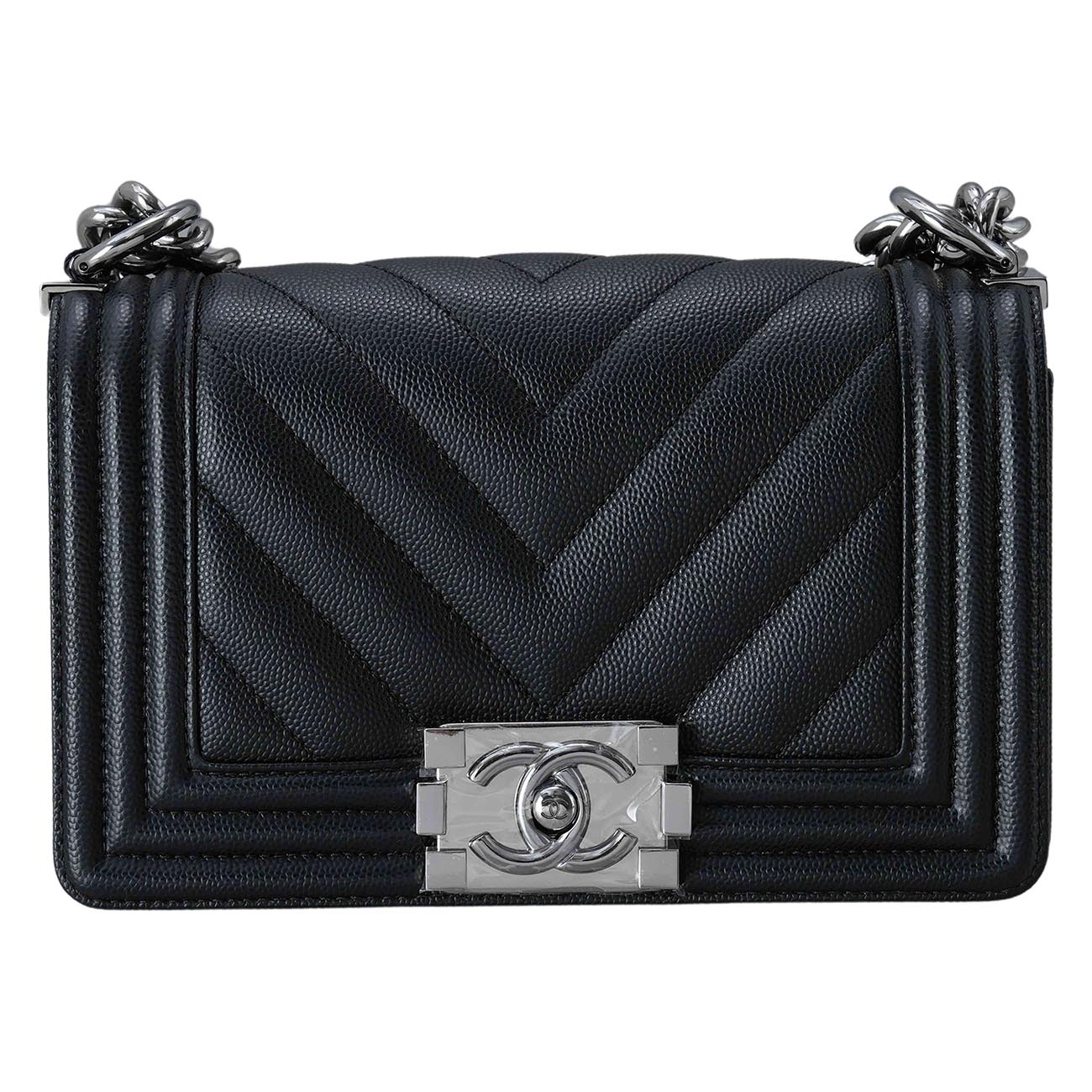 CHANEL(USED)샤넬 보이샤넬 쉐브론 캐비어 스몰