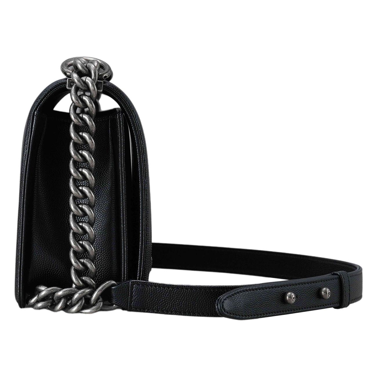 CHANEL(USED)샤넬 보이샤넬 캐비어 미듐 플랩백