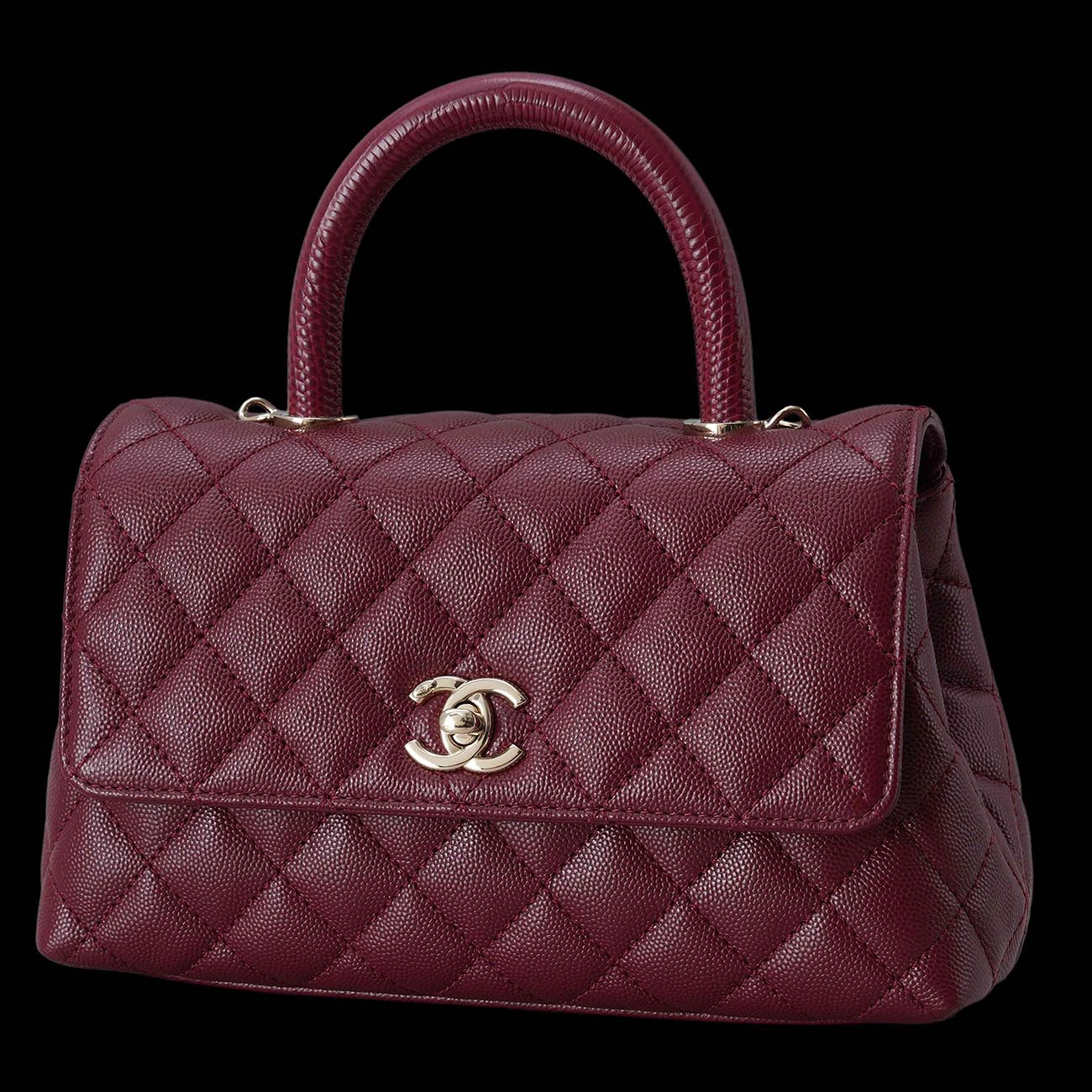 CHANEL(USED)샤넬 캐비어 코코핸들 스몰