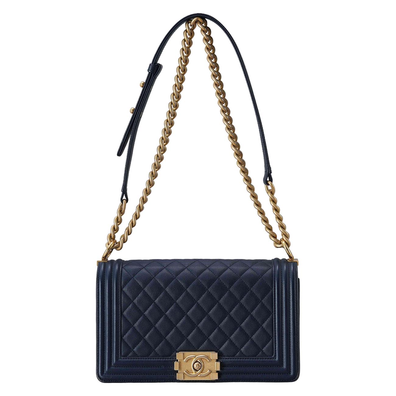 CHANEL(USED)샤넬 캐비어 보이샤넬 미듐 플랩백