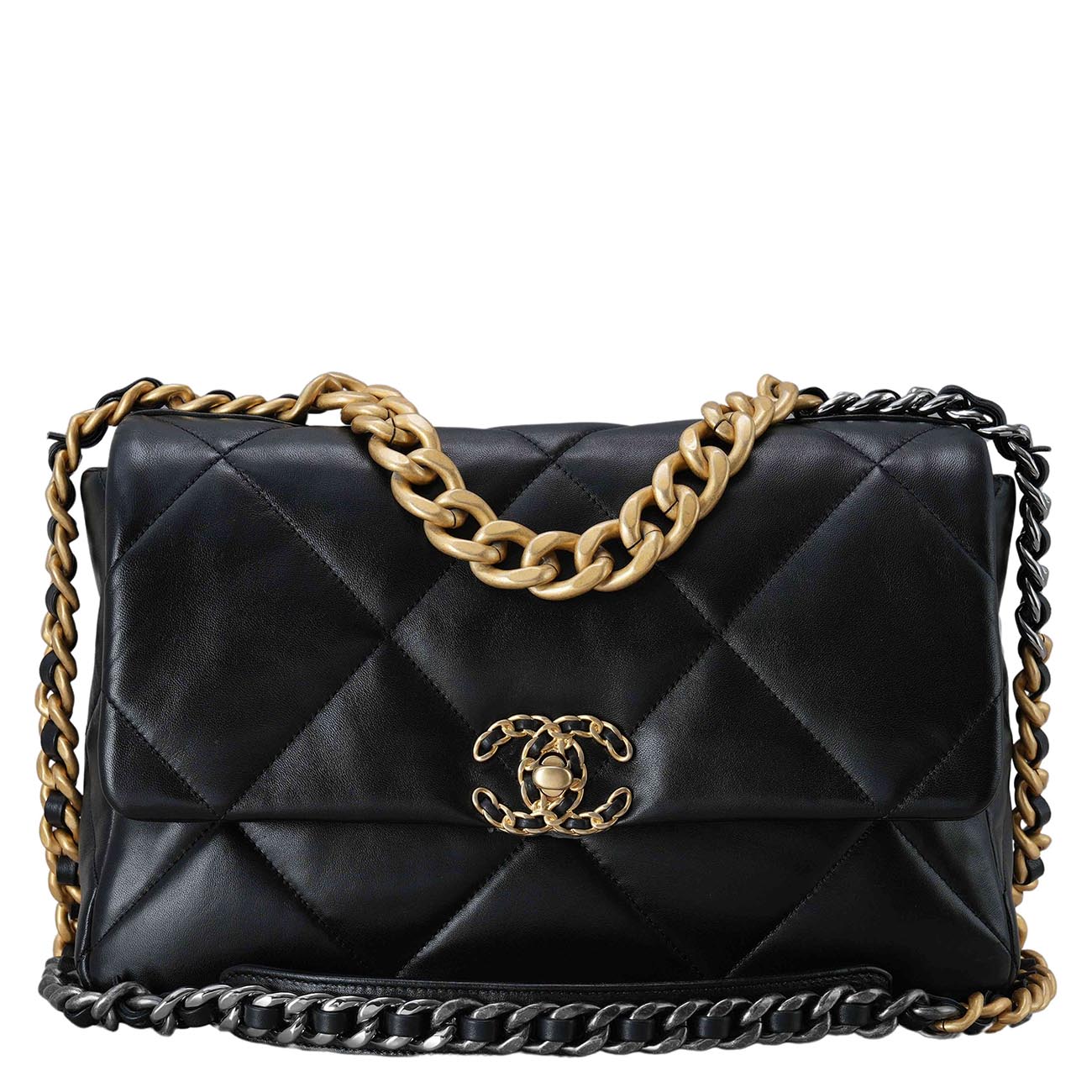 CHANEL(USED)샤넬 램스킨 19백 라지