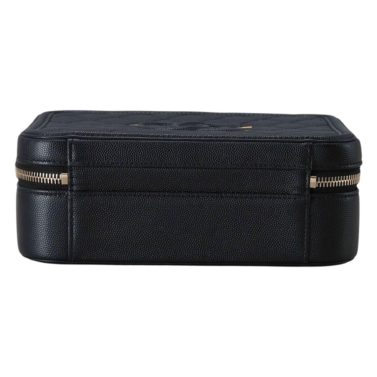 CHANEL(USED)샤넬 캐비어 코스메틱 탑핸들 백