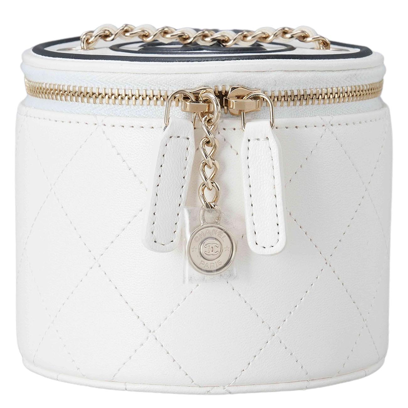 CHANEL(USED)샤넬 원통 베니티 체인 백