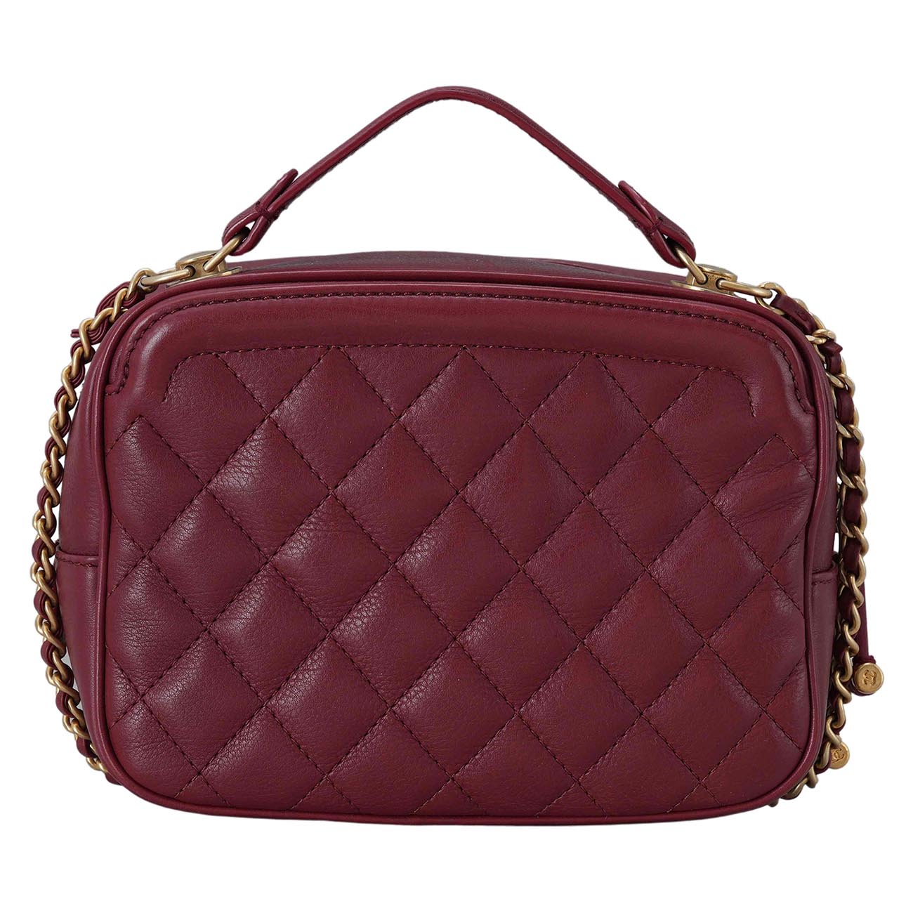 CHANEL(USED)샤넬 코스메틱 탑핸들 백