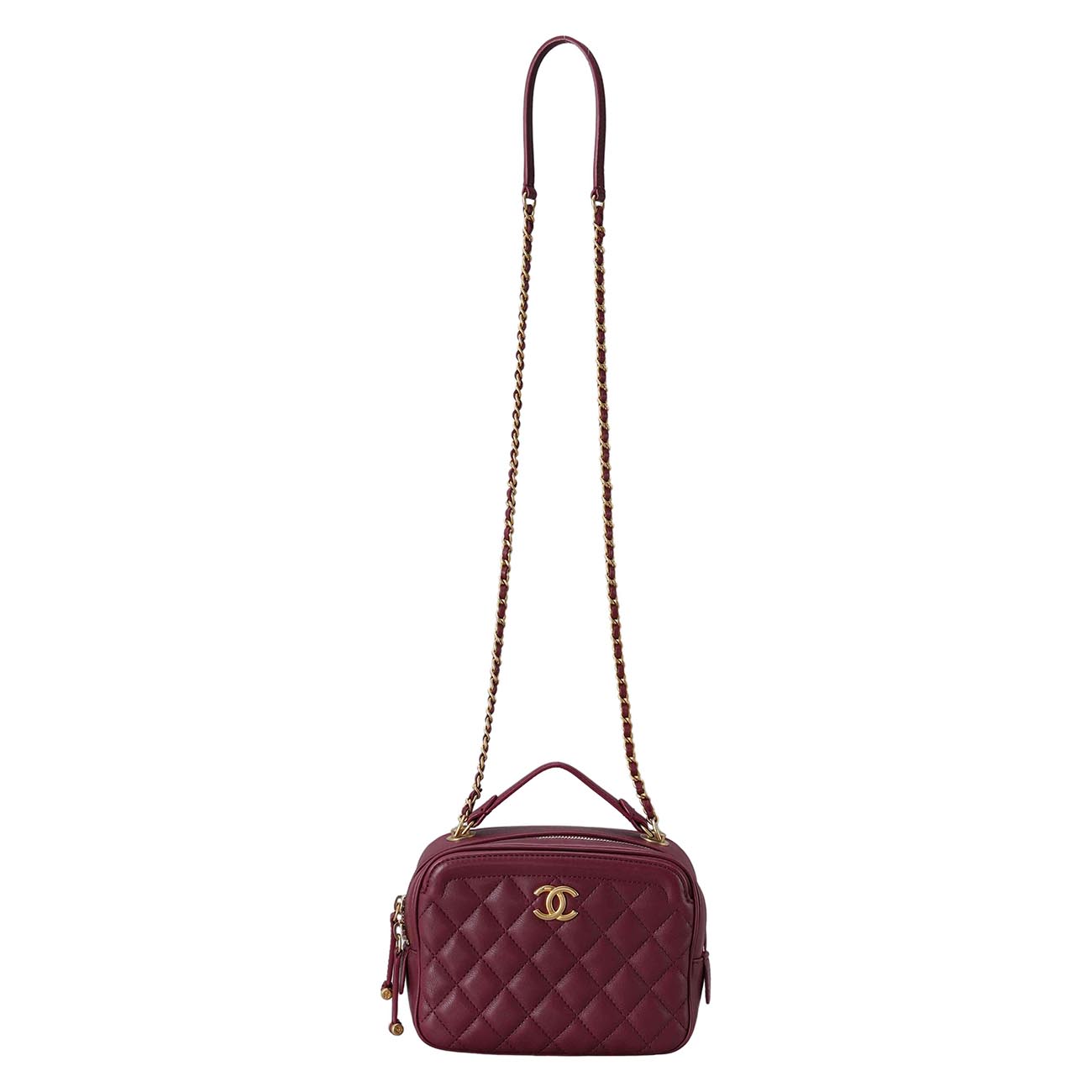 CHANEL(USED)샤넬 코스메틱 탑핸들 백