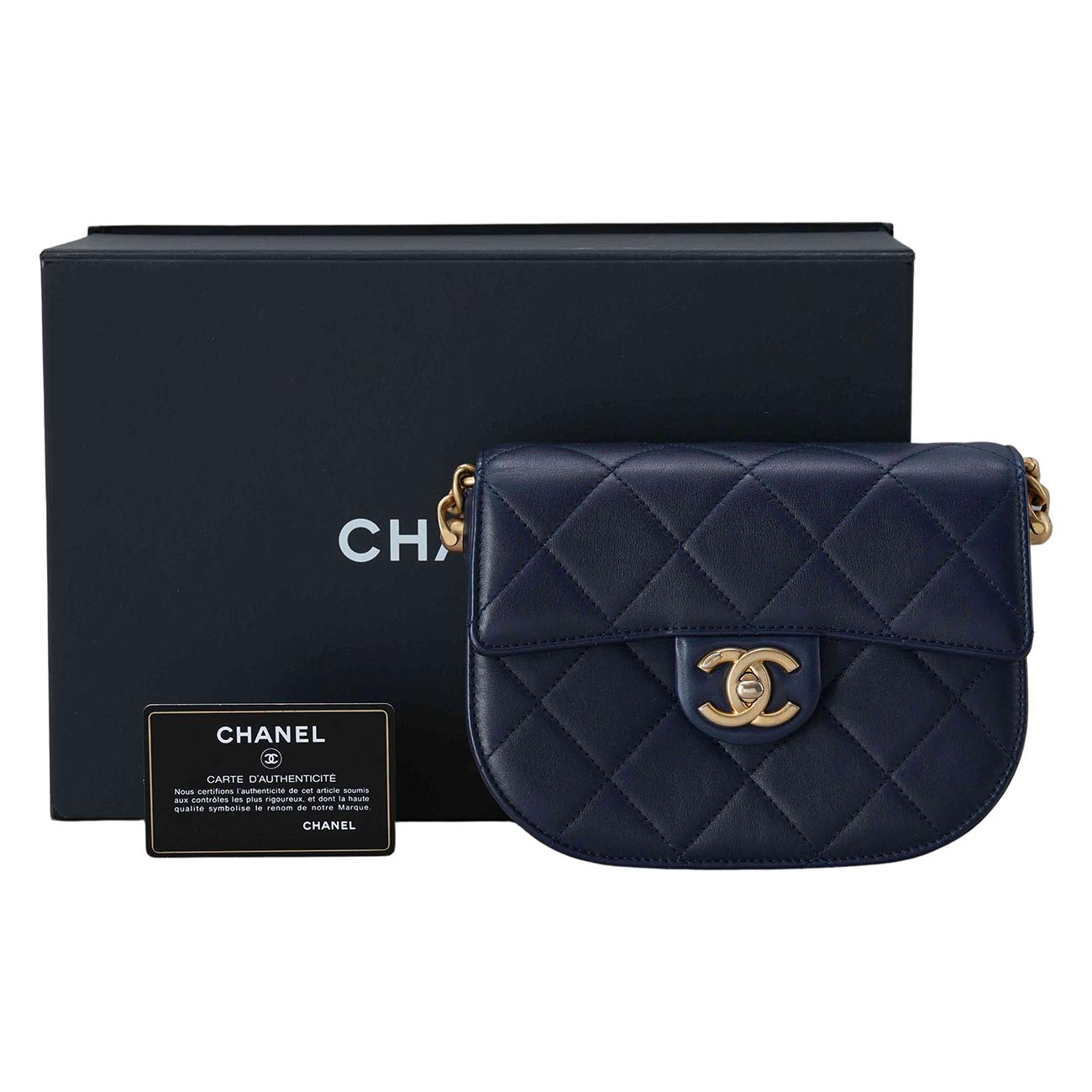 CHANEL(USED)샤넬 시즌 AS2484 미니 메신저백