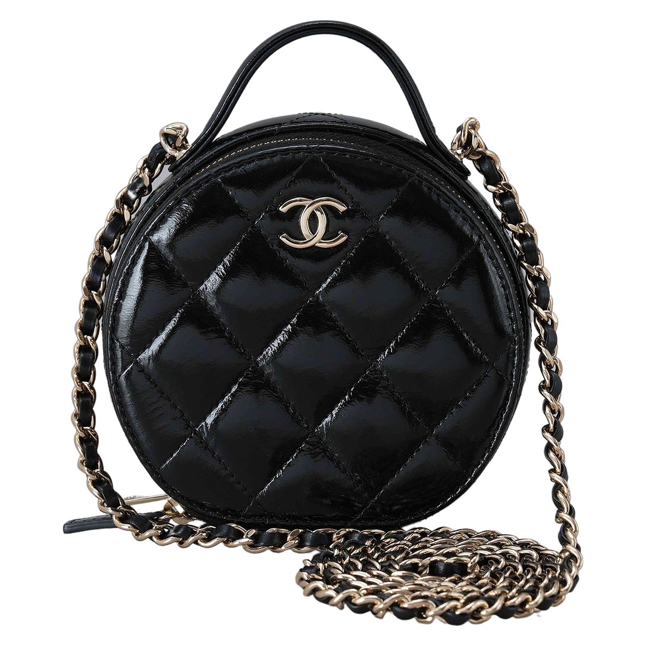 CHANEL(USED)샤넬 AP2940 페이던트 동그리 탑 핸들 겸  체인백