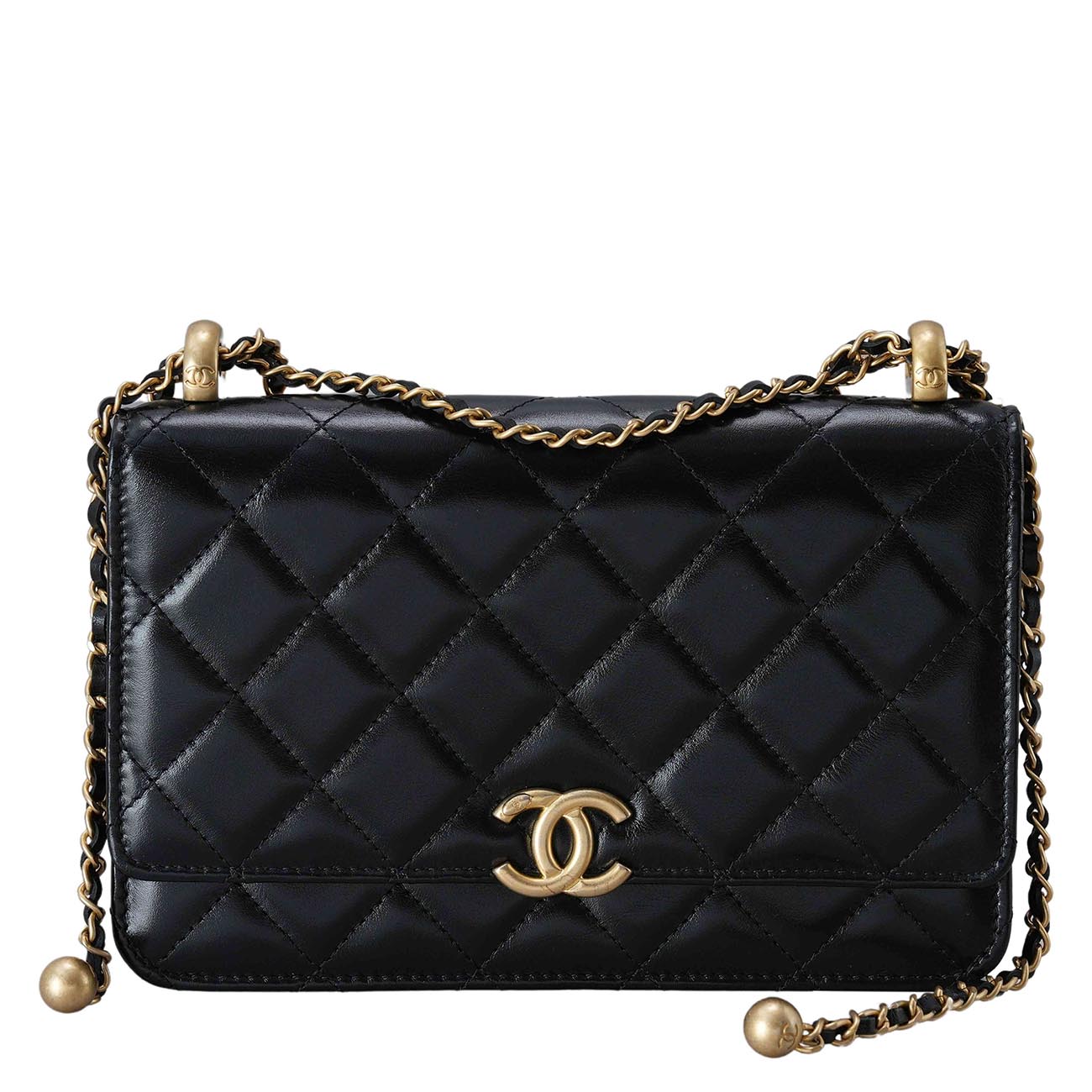 CHANEL(USED)샤넬 AP2289 카프스킨 골든볼 WOC