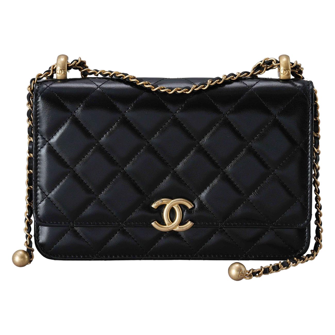 CHANEL(USED)샤넬 AP2289 카프스킨 골든볼 WOC