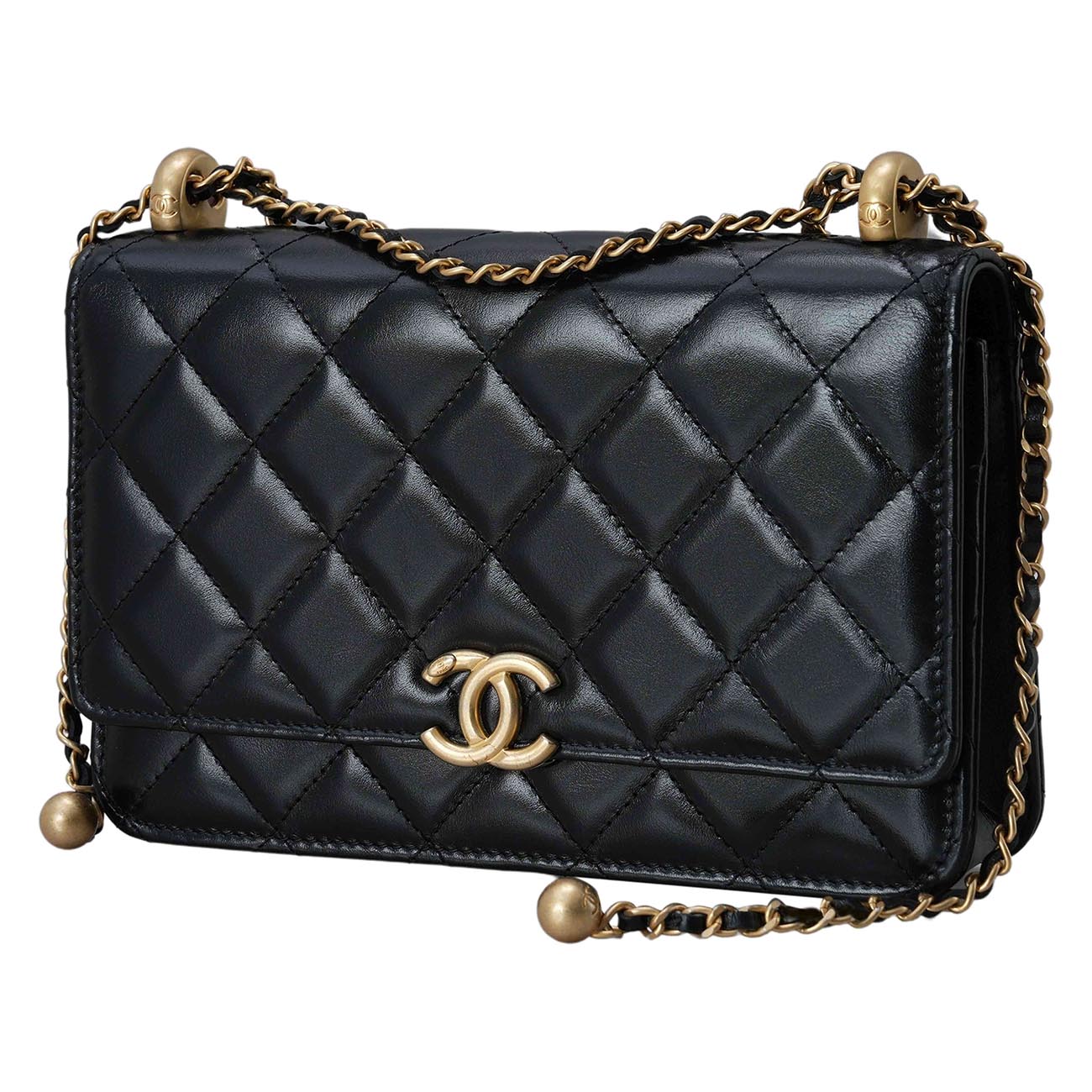 CHANEL(USED)샤넬 AP2289 카프스킨 골든볼 WOC
