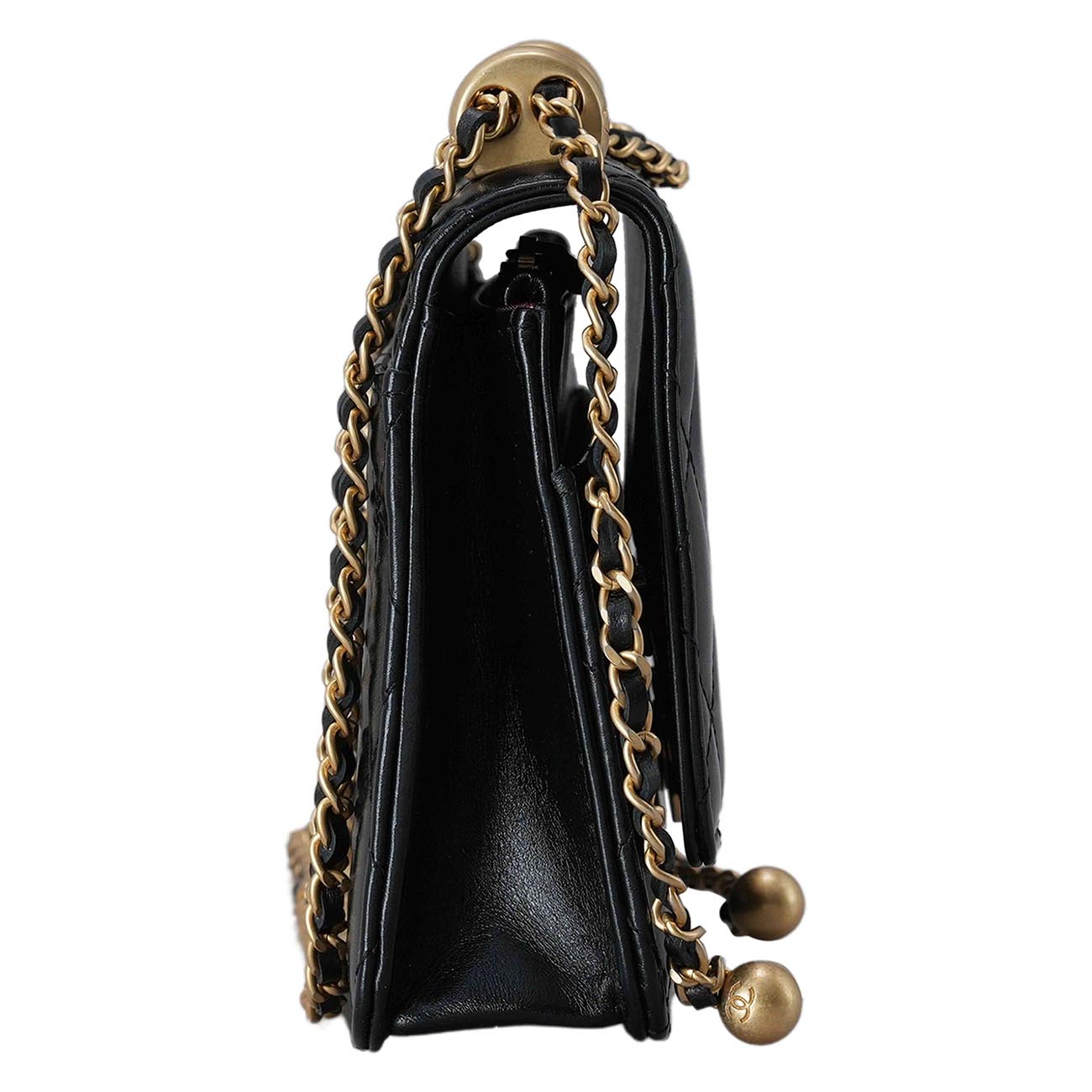 CHANEL(USED)샤넬 AP2289 카프스킨 골든볼 WOC