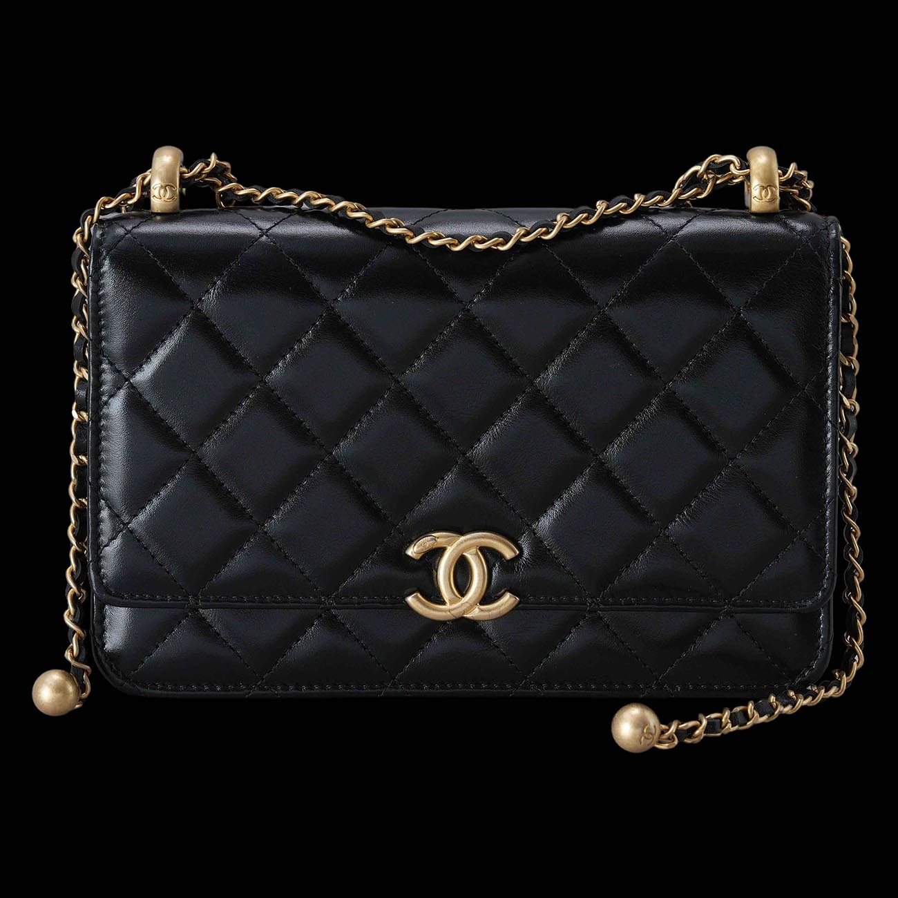 CHANEL(USED)샤넬 AP2289 카프스킨 골든볼 WOC