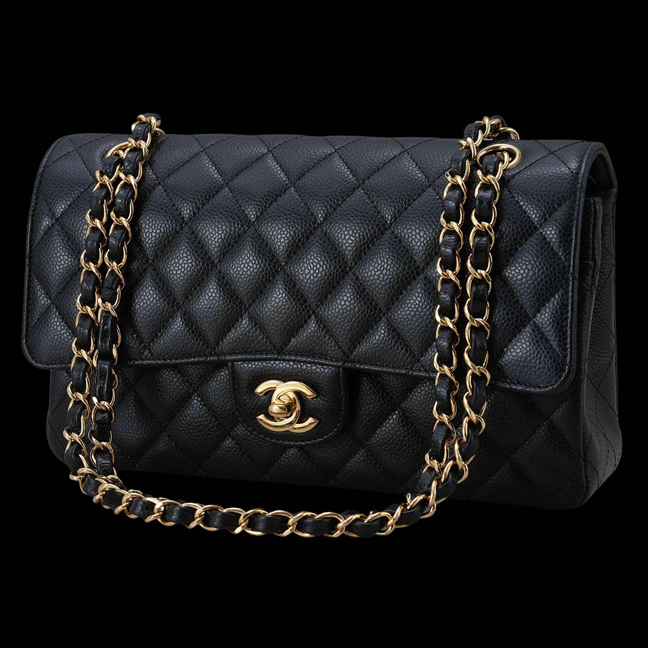 CHANEL(USED)샤넬 캐비어 클래식 미듐 플랩백