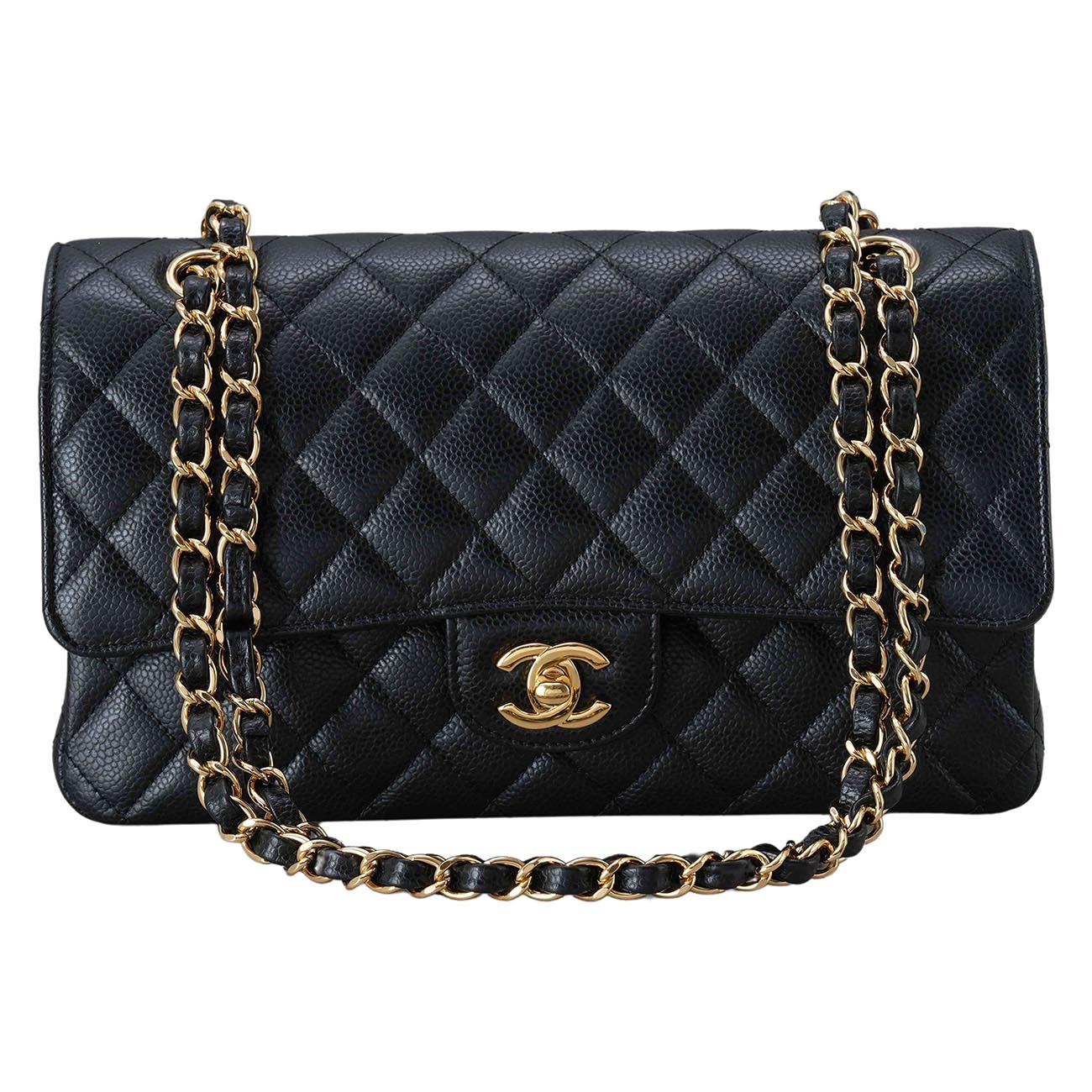 CHANEL(USED)샤넬 캐비어 클래식 미듐 플랩백