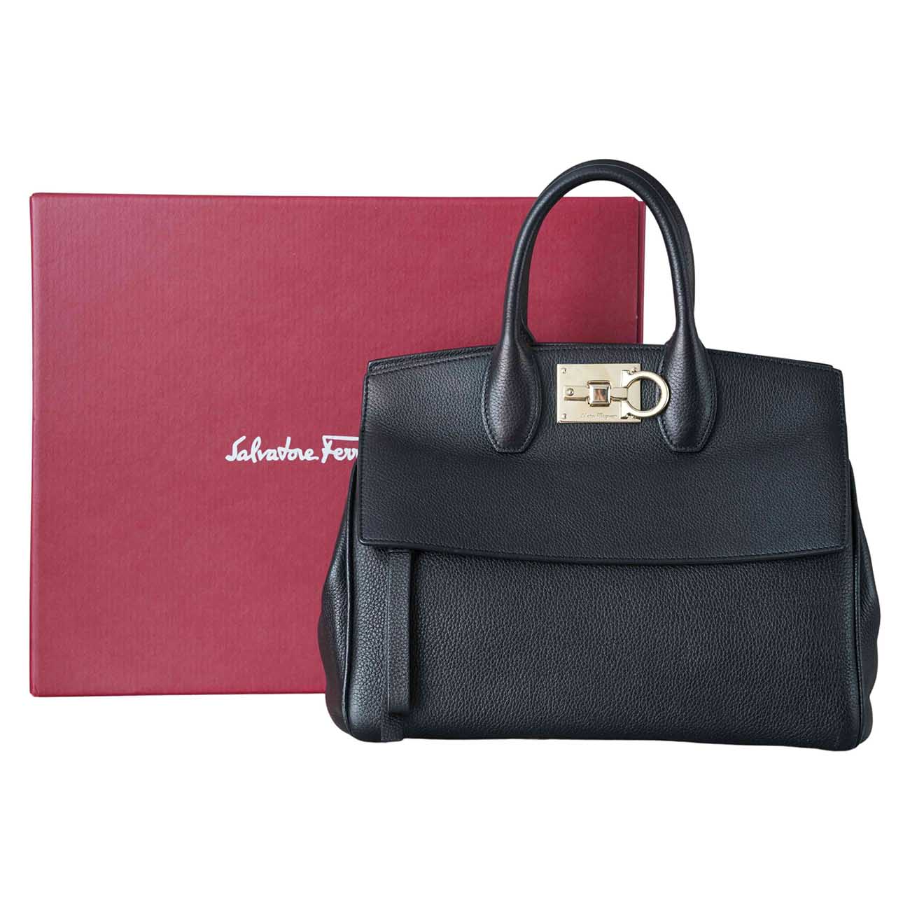 FERRAGAMO(USED)페레가모 간치니 스튜디오백