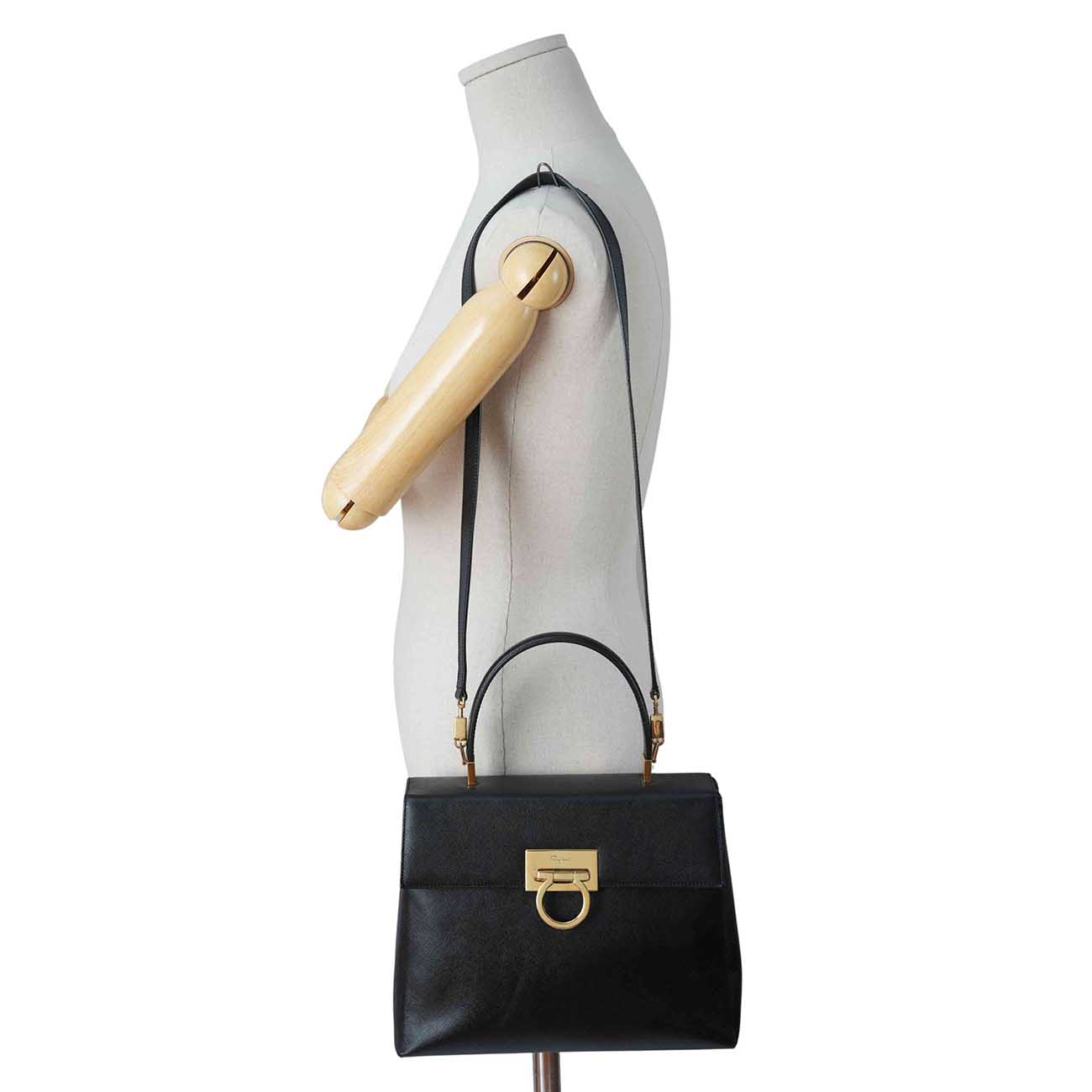 FERRAGAMO(USED)페라가모 21 0290 포트폴리오 토트 겸 숄더백