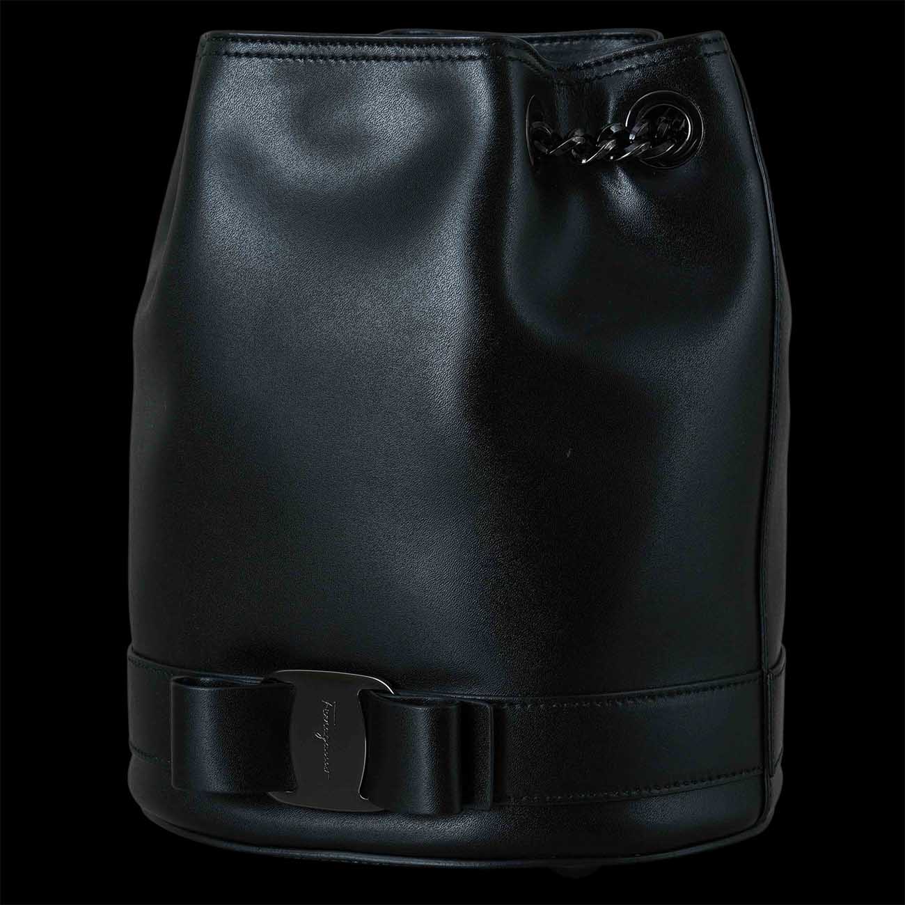 FERRAGAMO(USED)페라가모 21 H491 바라 보우 버킷백