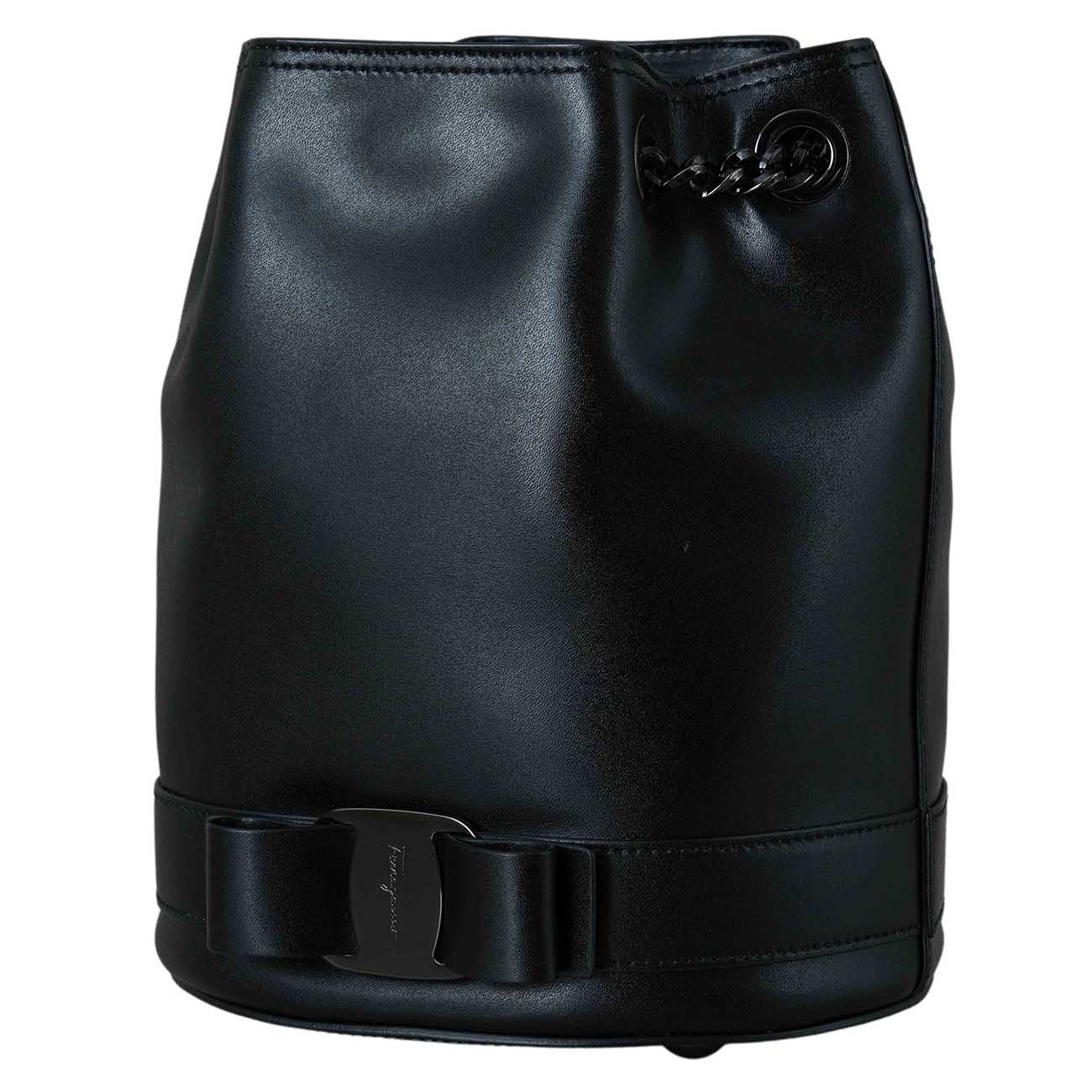 FERRAGAMO(USED)페라가모 21 H491 바라 보우 버킷백