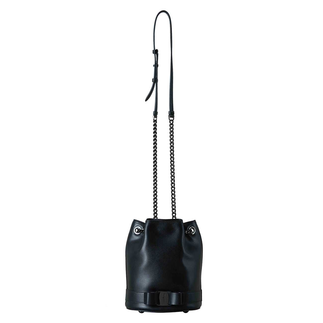 FERRAGAMO(USED)페라가모 21 H491 바라 보우 버킷백