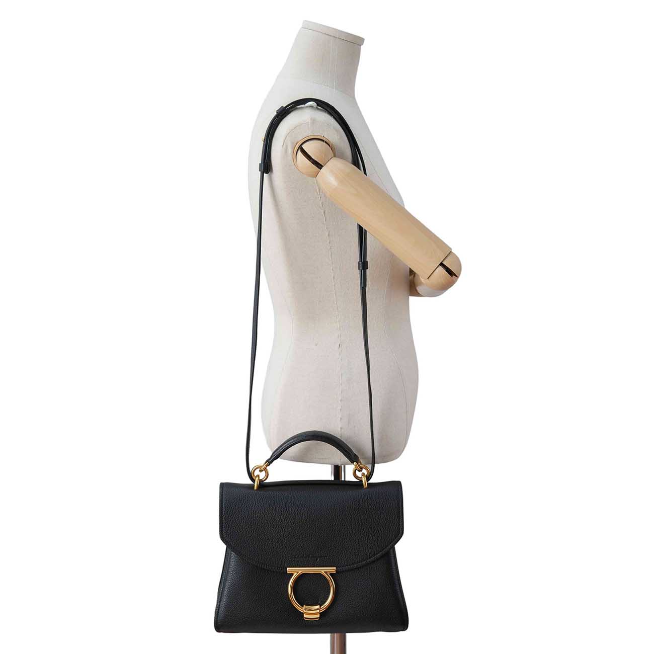 FERRAGAMO(USED)페라가모 21 H493 간치니 마고 탑 핸들 백