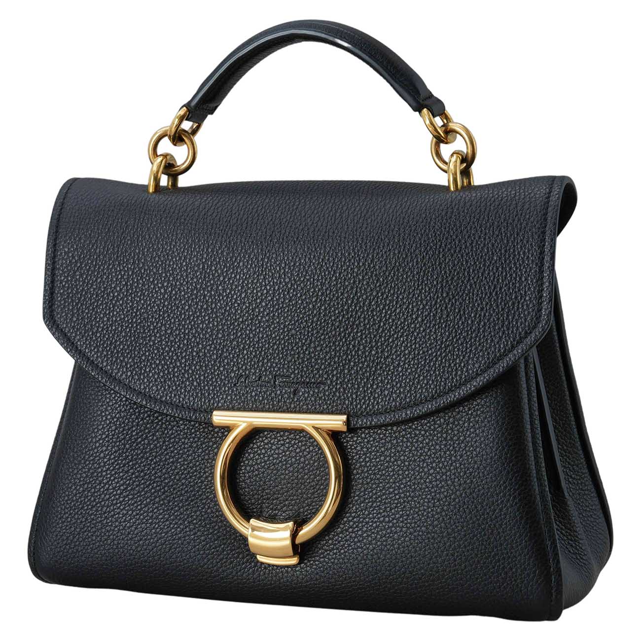 FERRAGAMO(USED)페라가모 21 H493 간치니 마고 탑 핸들 백