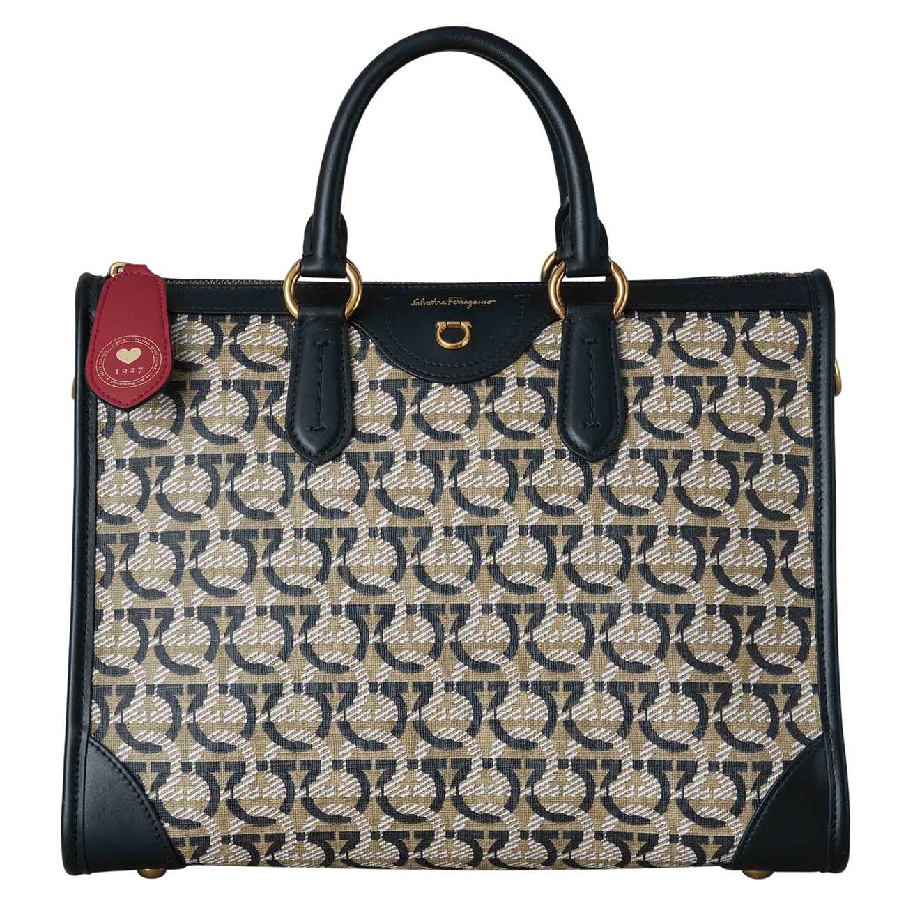 FERRAGAMO(USED)페레가모 올 간치니 라지 토트겸 숄더백