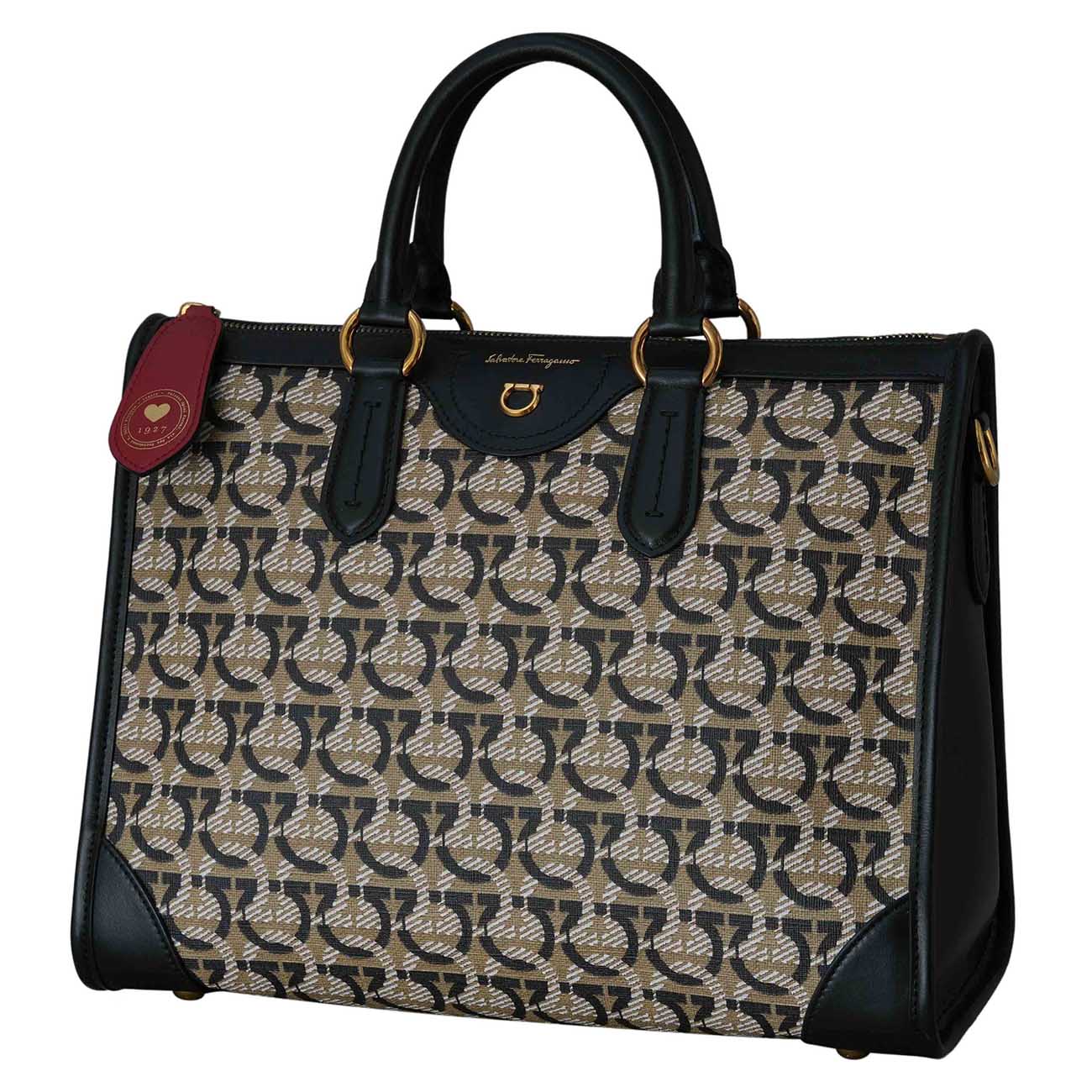 FERRAGAMO(USED)페레가모 올 간치니 라지 토트겸 숄더백