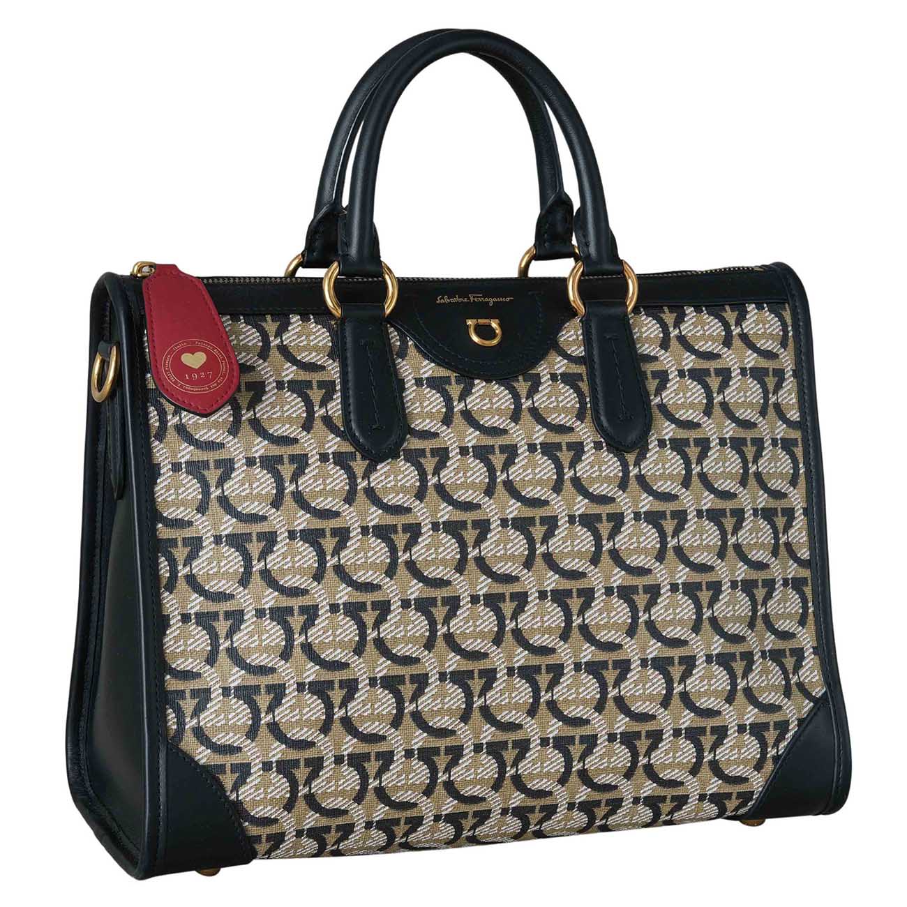 FERRAGAMO(USED)페레가모 올 간치니 라지 토트겸 숄더백