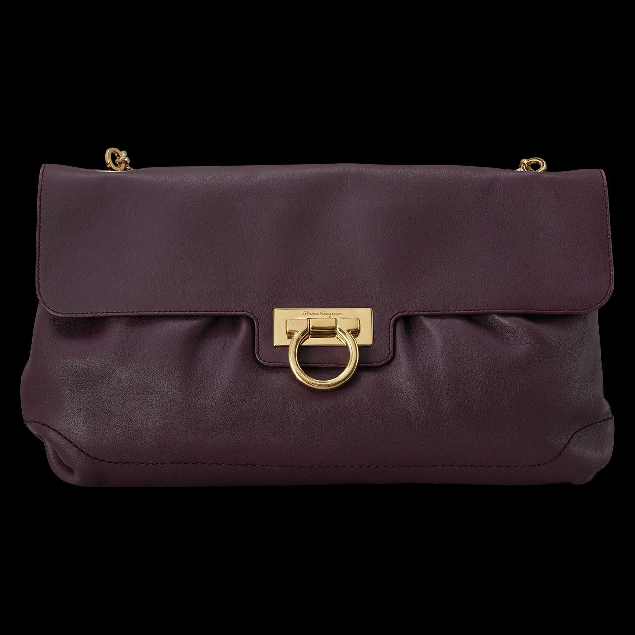 FERRAGAMO(USED)페레가모 D479 간치니 체인 숄더백