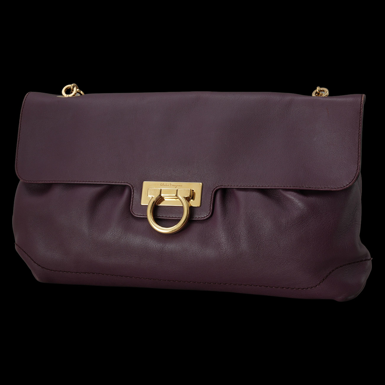 FERRAGAMO(USED)페레가모 D479 간치니 체인 숄더백
